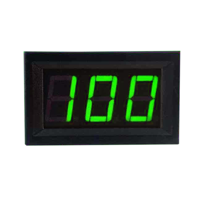 Digitales Dreileiter-gleichstromvoltmeter 0v-100v Mit 0,56 Zoll Grüner Led-anzeige (0100v)