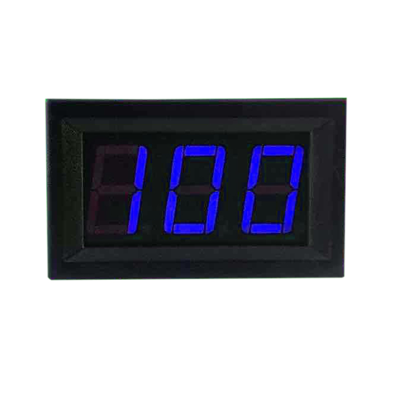 Digitales Dreileiter-gleichstromvoltmeter 0v-100v Mit 0,56 Zoll Blauer Led-anzeige (0100v)