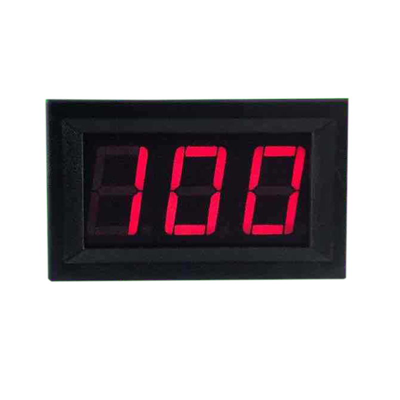 Digitales Dreileiter-gleichstromvoltmeter 0v-100v Mit 0,56 Zoll Roter Led-anzeige (0100v)