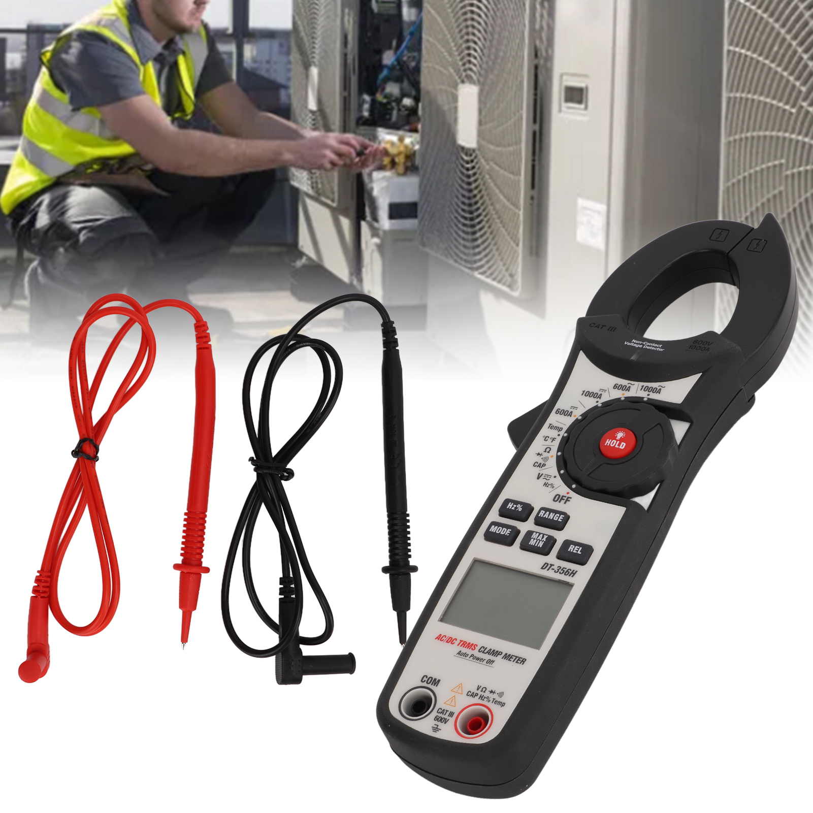 Hochpräzisions-zangenmessgerät Dt-356h, Ac/dc-spannungszangenmessgerät, Digitalmultimeter