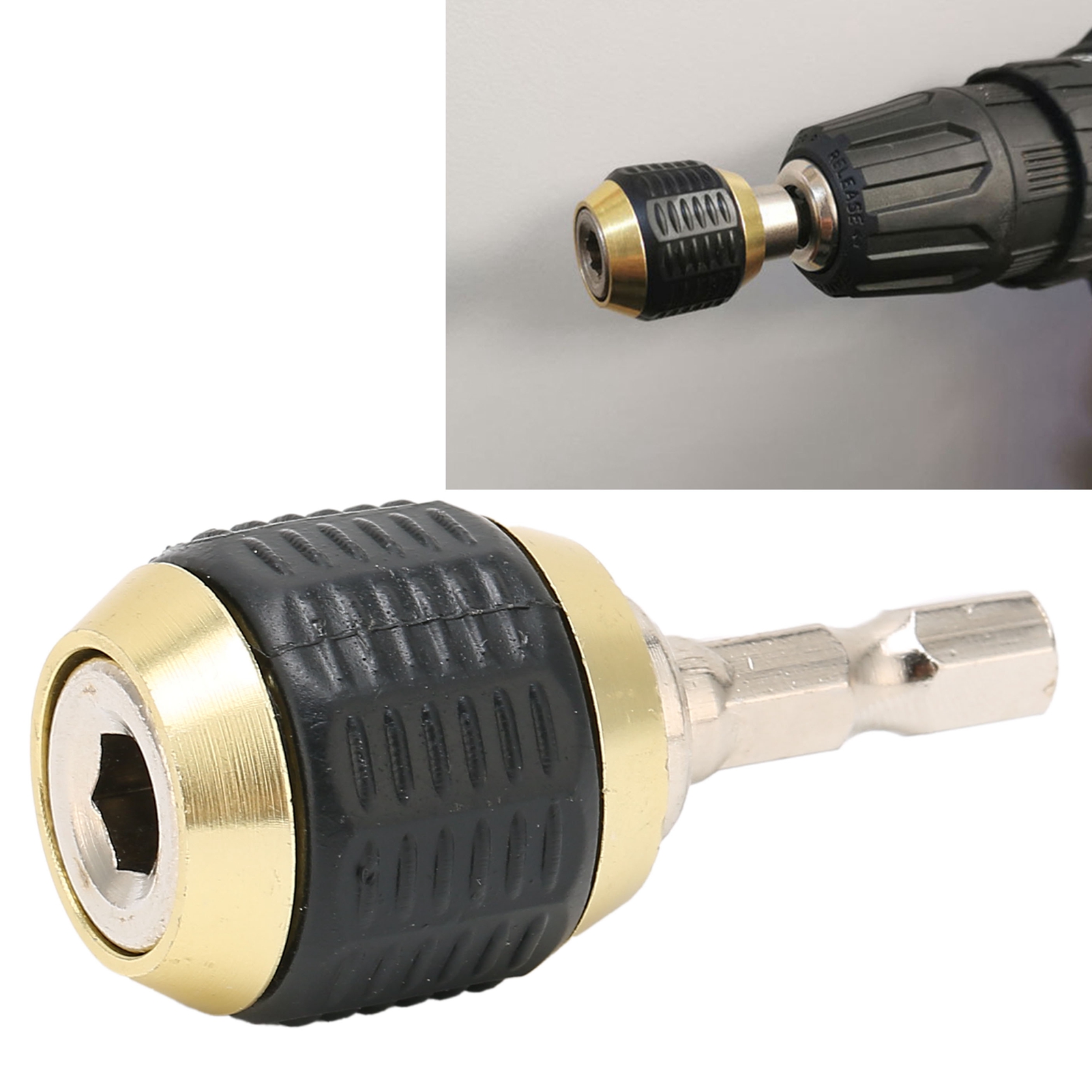 Sechskant-schlagschrauberadapter Für Einziehbares Bohrfutter, 1/4"-sechskant-bohrwerkzeug Für Elektrische Bohrmaschinen