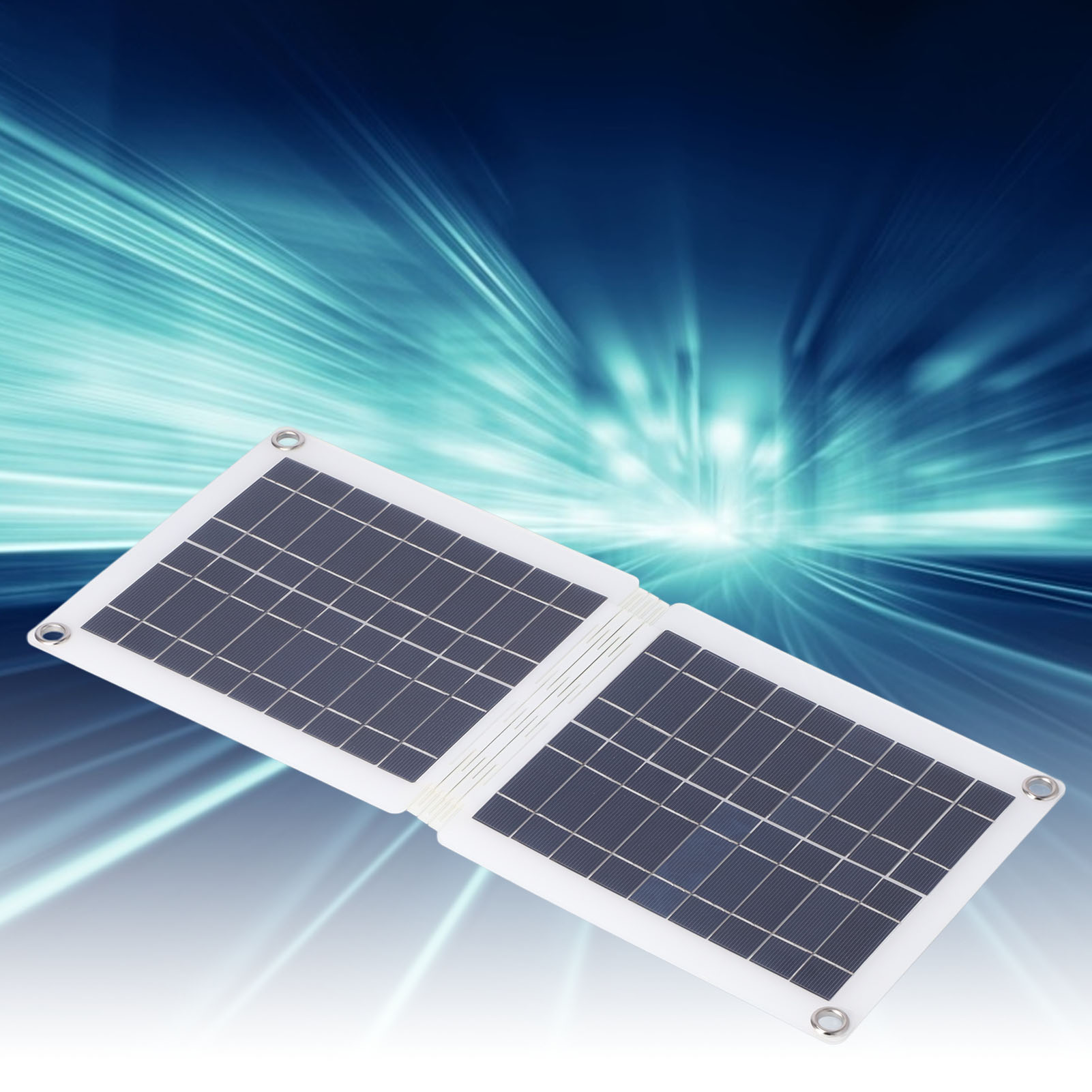 Faltbares Polykristallines Solarpanel, 18v 10w Dual-usb-solarpanel, Solarpanel Für Notladung Von Autos Im Außenbereich.