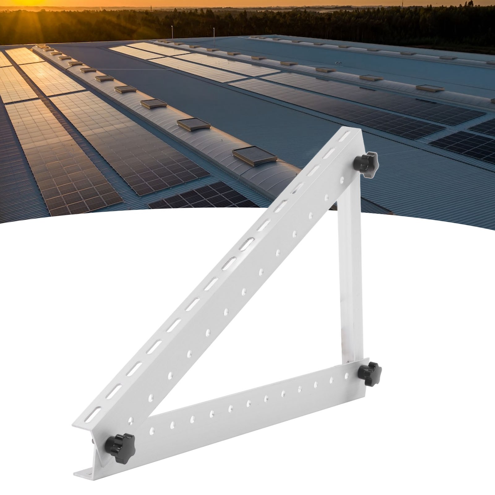 Zusammenklappbares 22-zoll-photovoltaik-stativ Aus Aluminiumlegierung, Tragbare Dreieckige Halterung Für Solarmodule, Geeignet Für Photovoltaikmodule Unter 100 W.