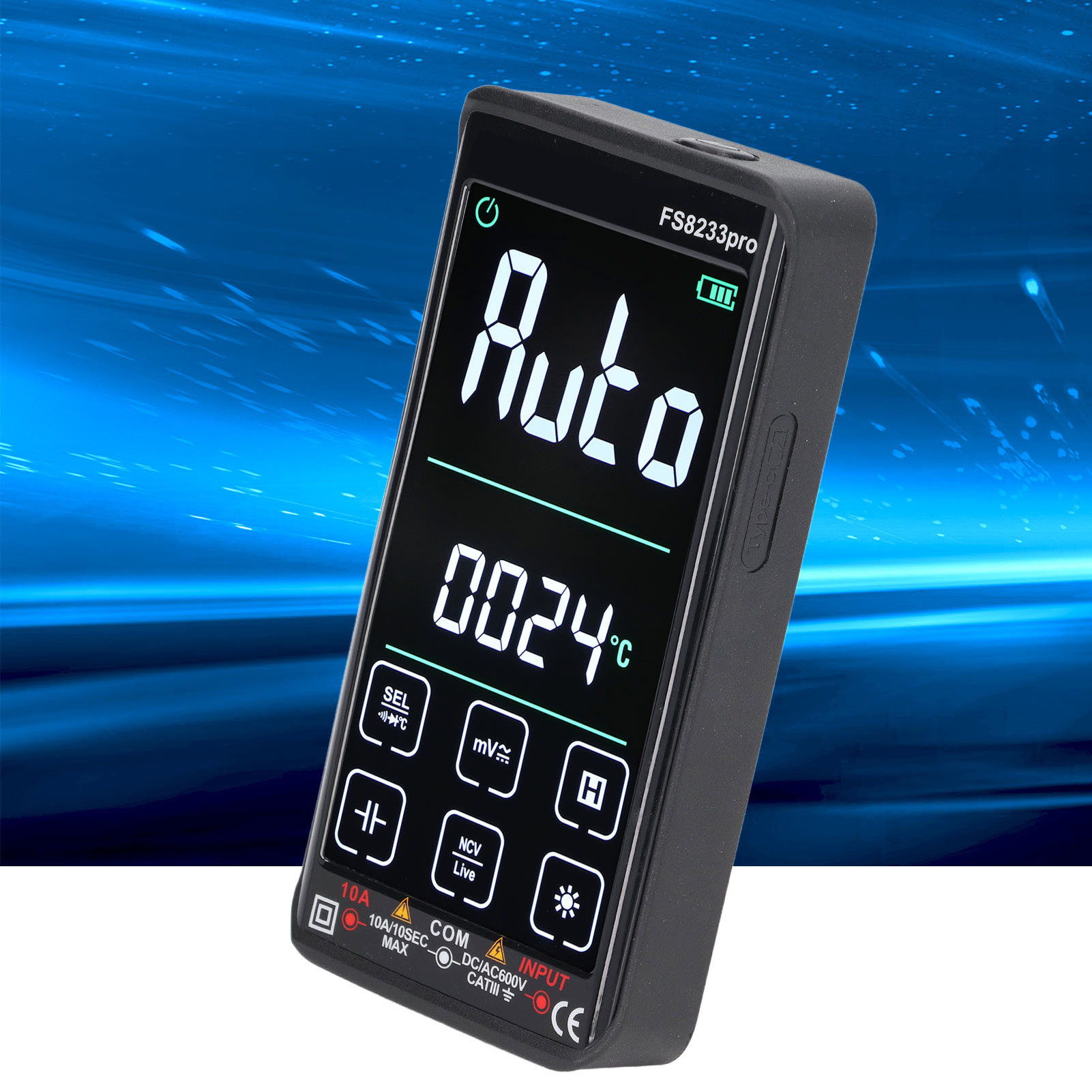 Fs8233pro Smart Touchscreen Digitalmultimeter, Hochpräzises Multimeter, Digitales Messgerät Für Elektrische Messinstrumente, Voltmeter Und Amperemeter