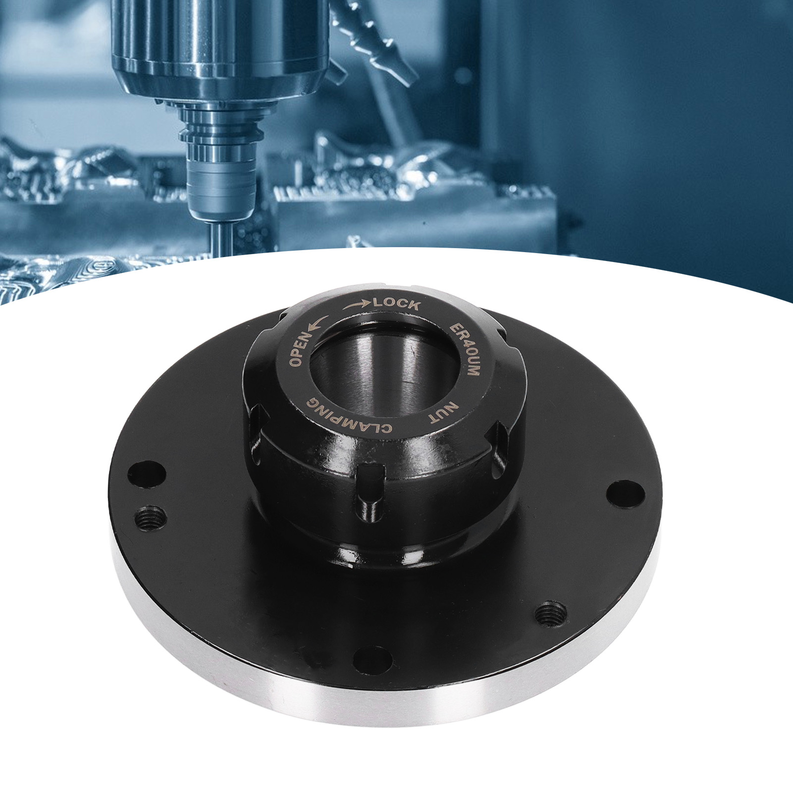 Er40 Spannzangenfutter, 125 Mm Durchmesser, Sieben Löcher, Für Cnc-fräsmaschinen.