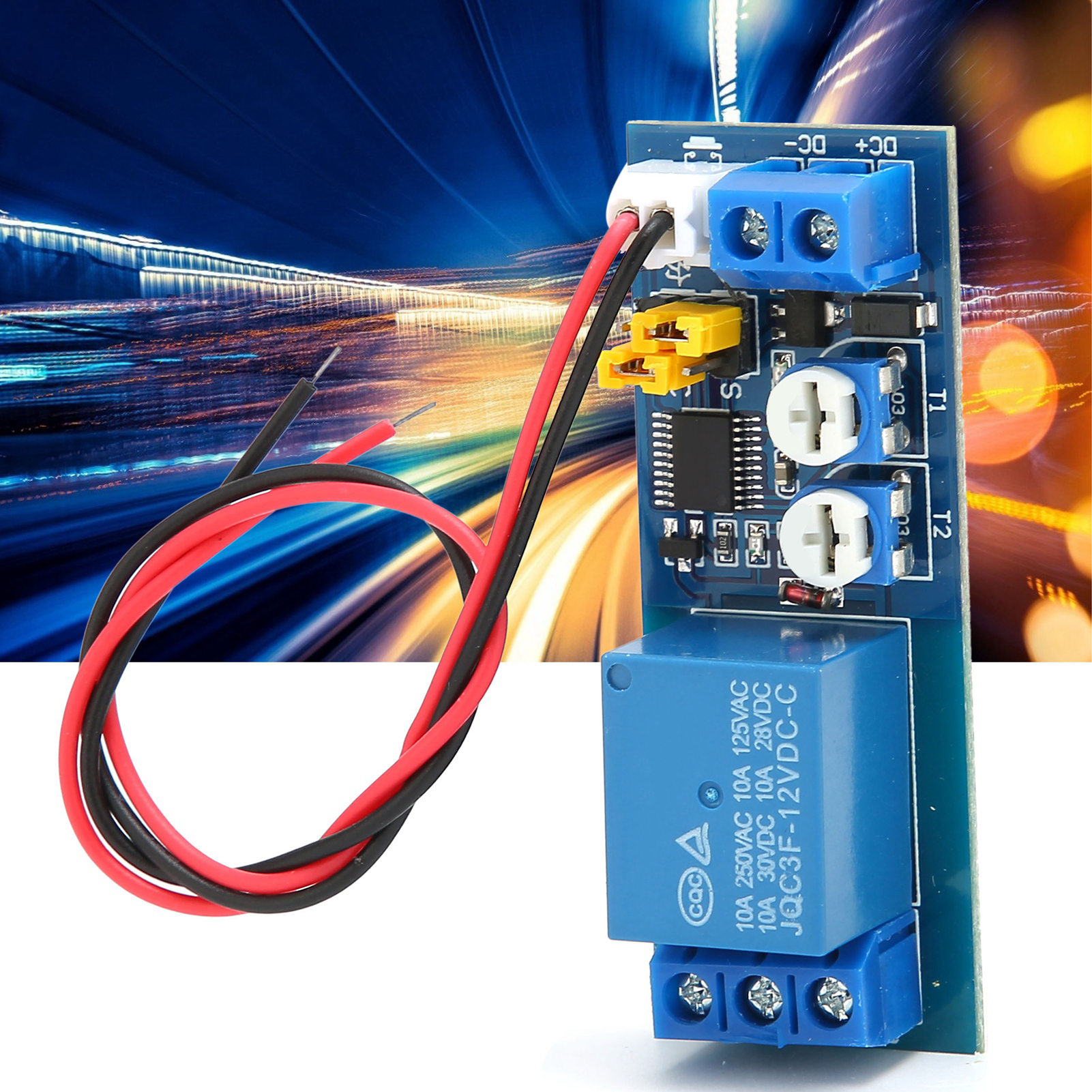 Hcw-03 Dc12v Endlos-zyklus-/einzel-/zeitverzögerungs-relaismodul, Doppelt Einstellbares/multifunktions-/zeitverzögerungs-schaltungsmodul