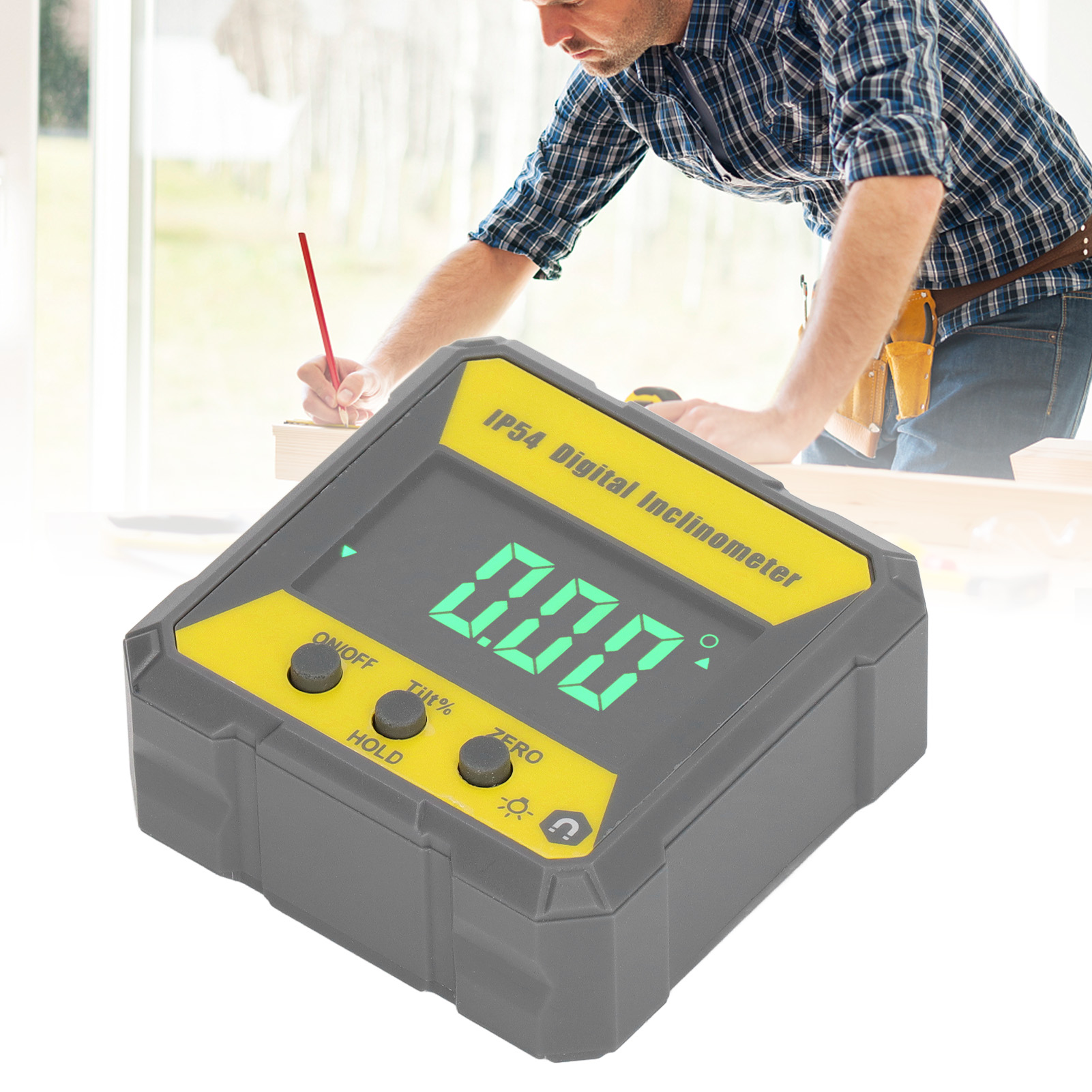 Elektronischer Neigungsmesser (schutzart Ip54) Mit Digitalanzeige Und Magnet