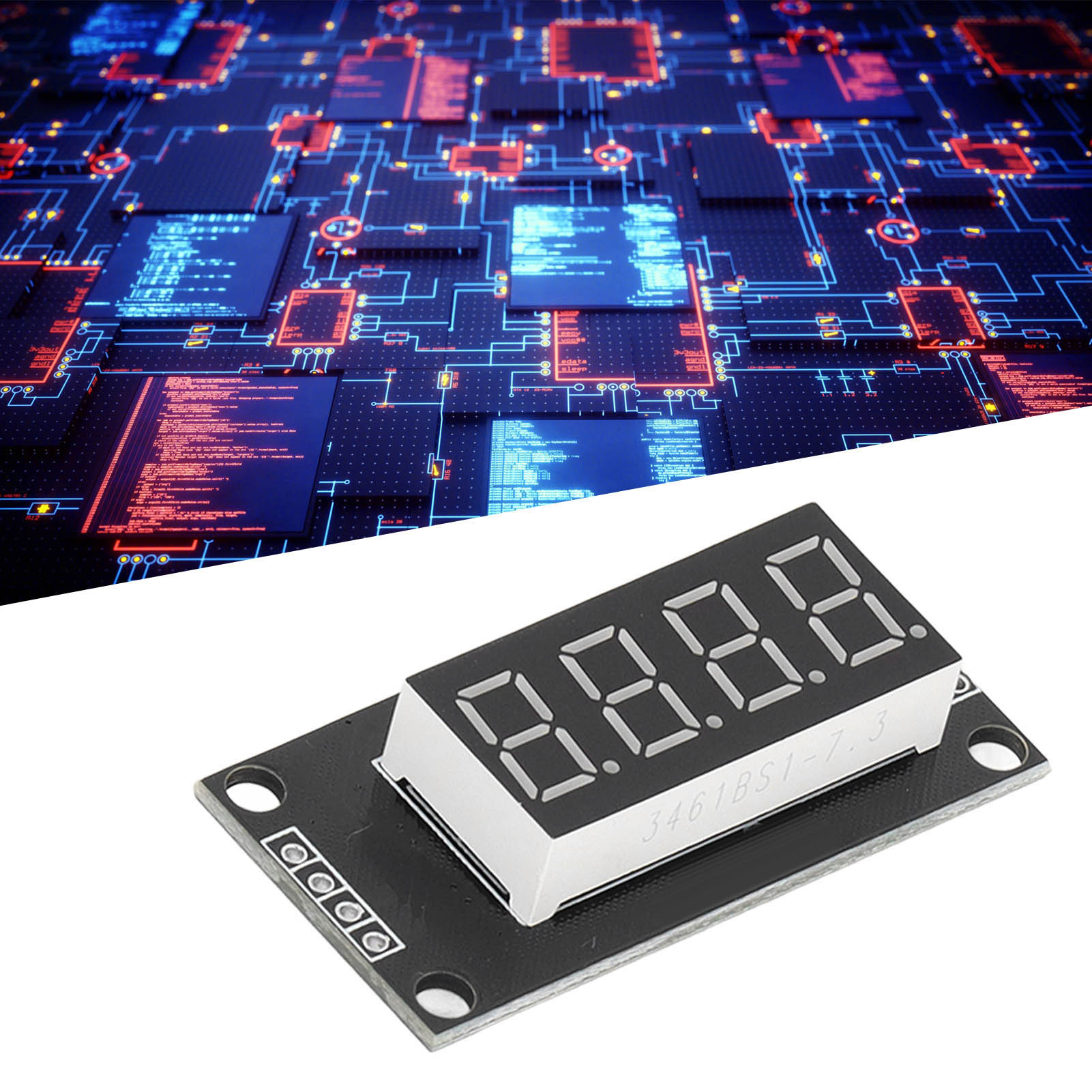 Digitales Anzeigemodul, Led-segmentanzeige, 0,36 Zoll Led-digitalanzeige, Vierstellige Sieben-segment-röhre, Tm1637-modul Mit Uhr Und Roter Anzeige.