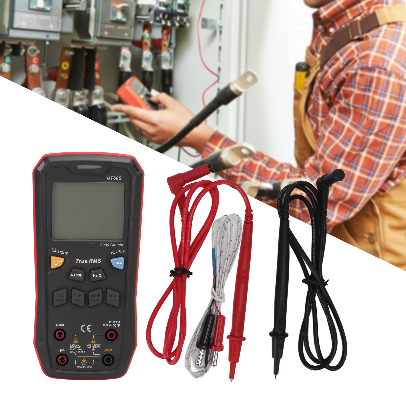 Automatisches Digitalmultimeter Ut60s, Multifunktional, Bruchsicher, Zur Fehlersuche Bei Spannung Und Stromstärke