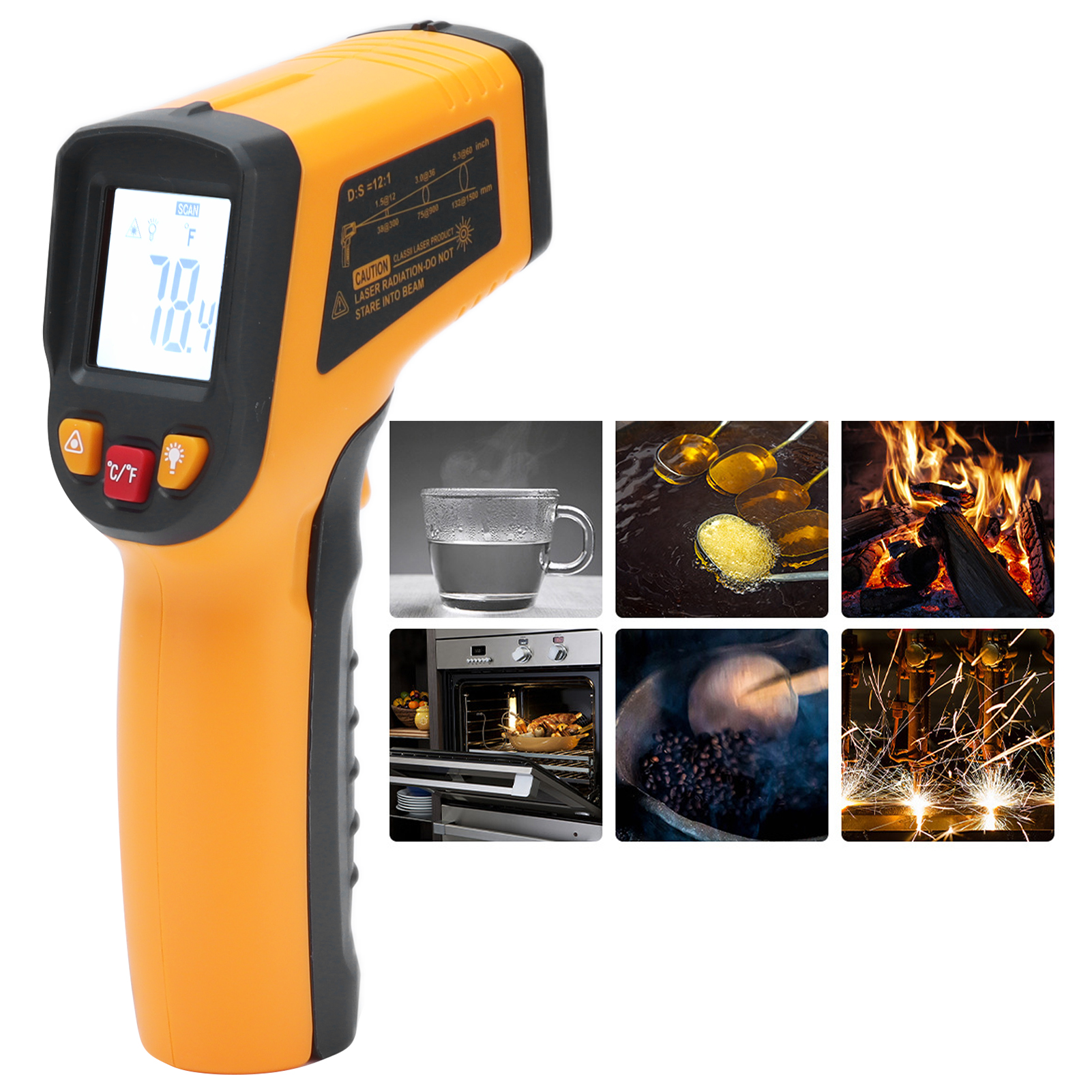 T380 Industrielles Infrarot-thermometer Für Küchen