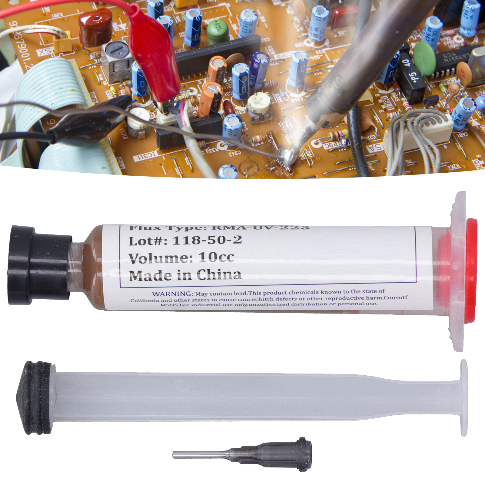 Rma-uv-223 Hochwertiges Druckspritzen-flussmittel, Umweltfreundlich, Bleifrei, Ohne Reinigung, 10 Ml