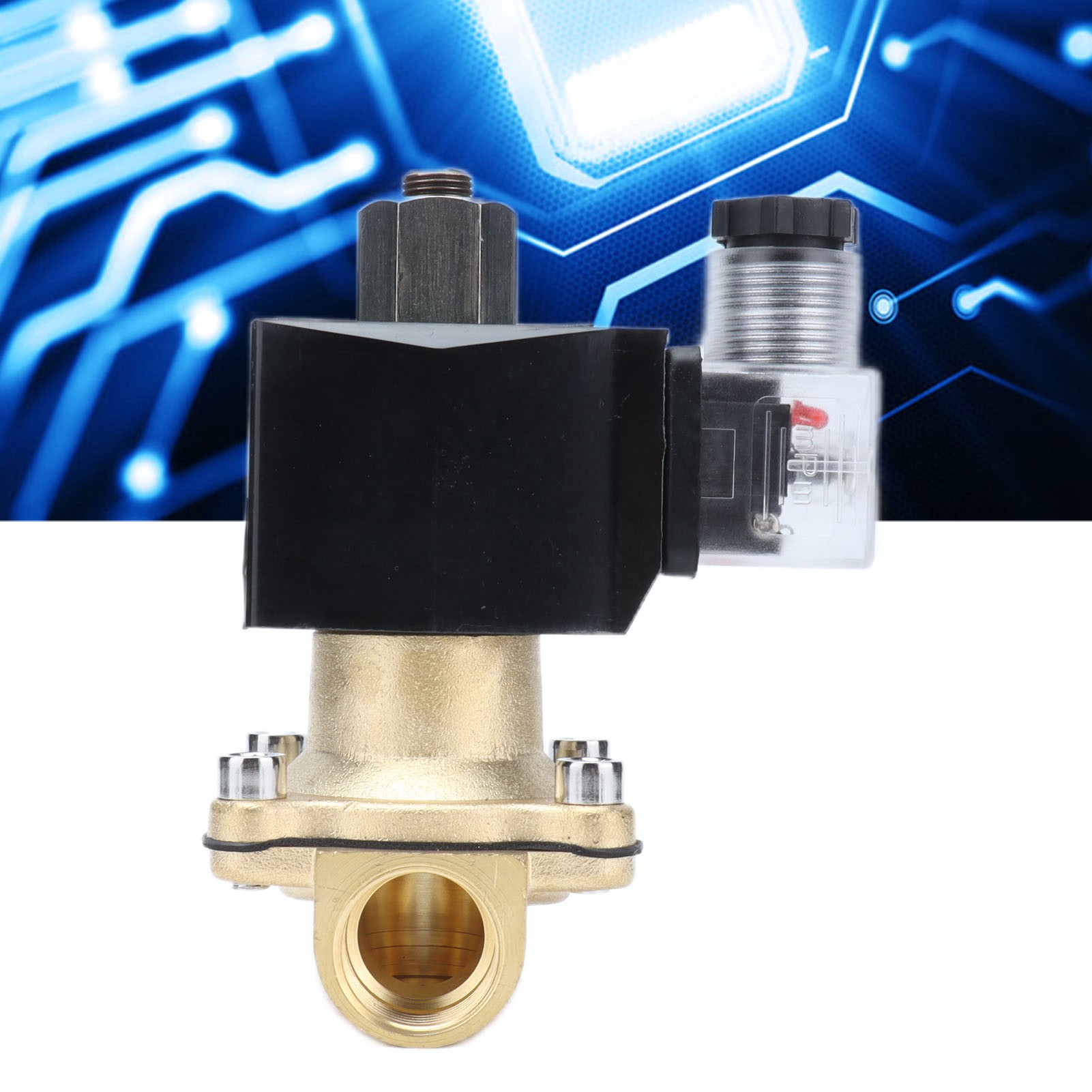 Normalerweise Offenes Magnetventil 2w-15k, Zweiwege-magnetventil Mit Messingmembran, 220 V Wechselstrom