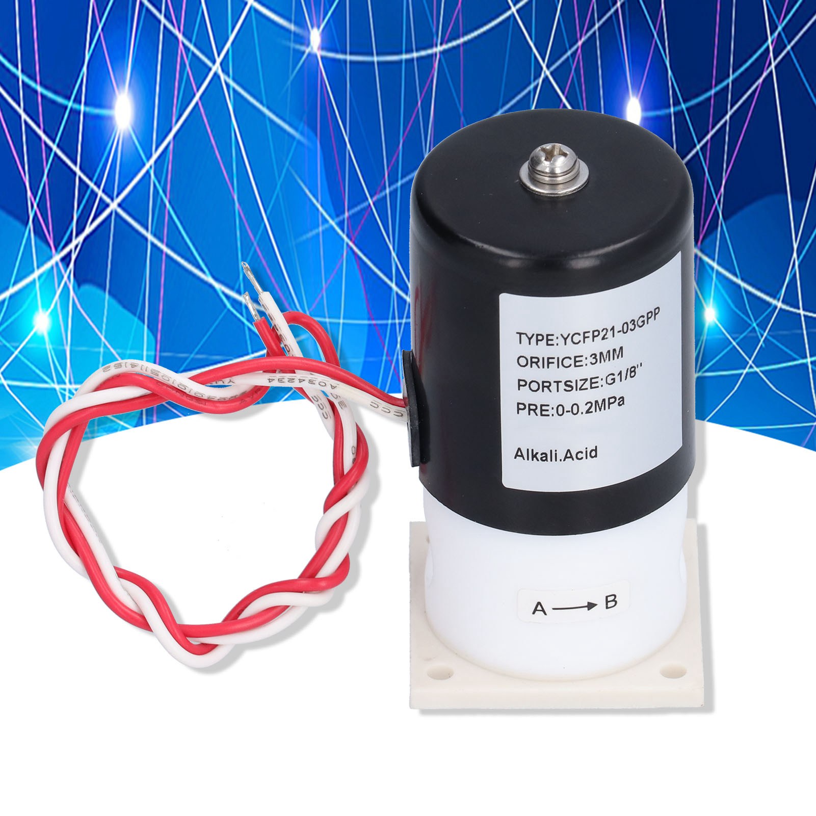 Isolations- Und Korrosionsbeständiges Magnetventil Ycfp21-03gpp Ac110v