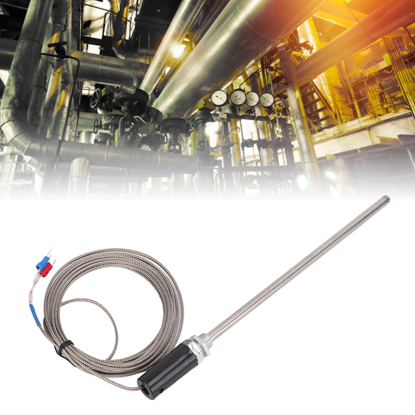 Thermoelement-sonde Typ K Berm M12, Temperatursensor, 4 M Temperatursonde