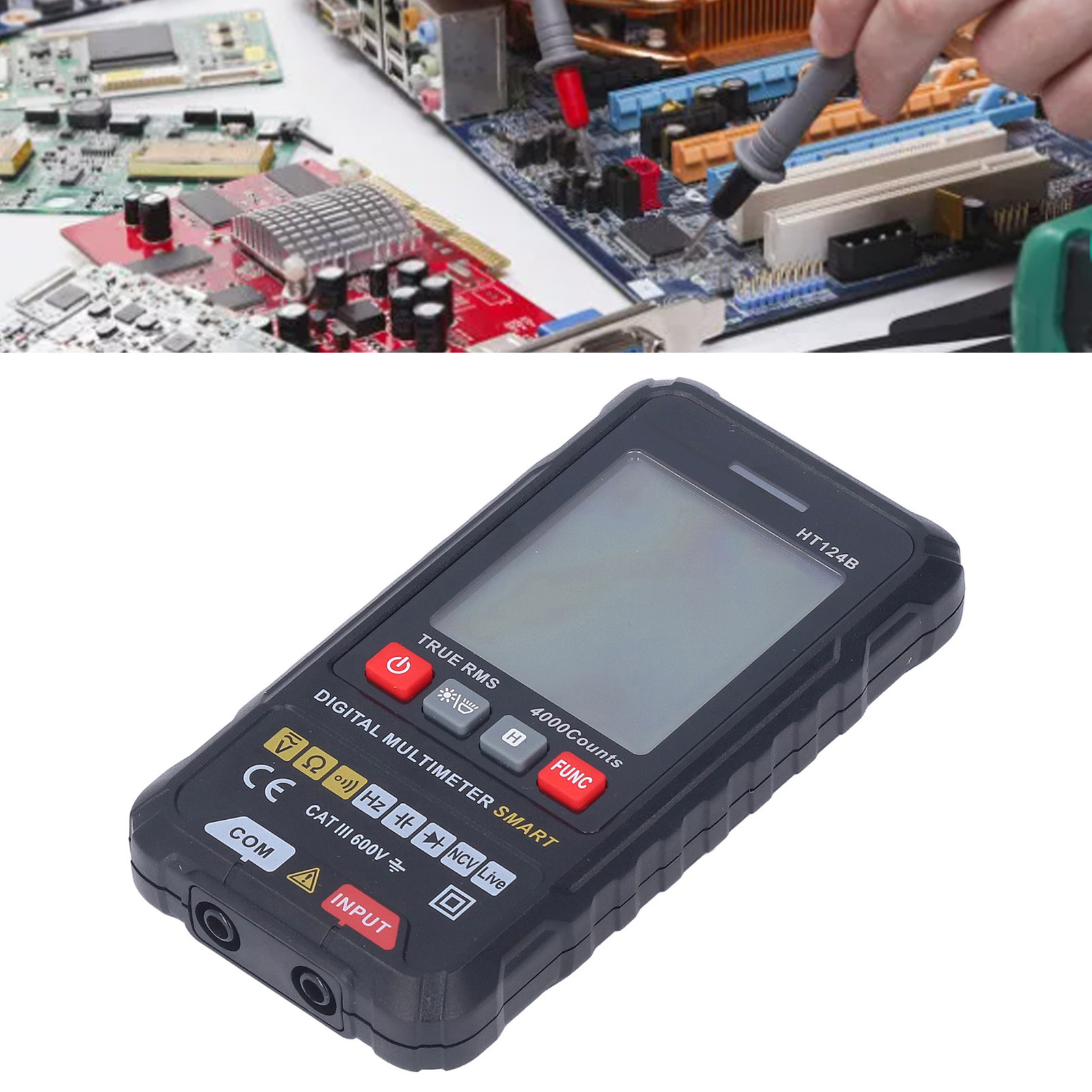 Ht124b Hochpräzises, Intelligentes, Explosionsgeschütztes Und Vollautomatisches Digitalmultimeter Für Reparaturelektriker