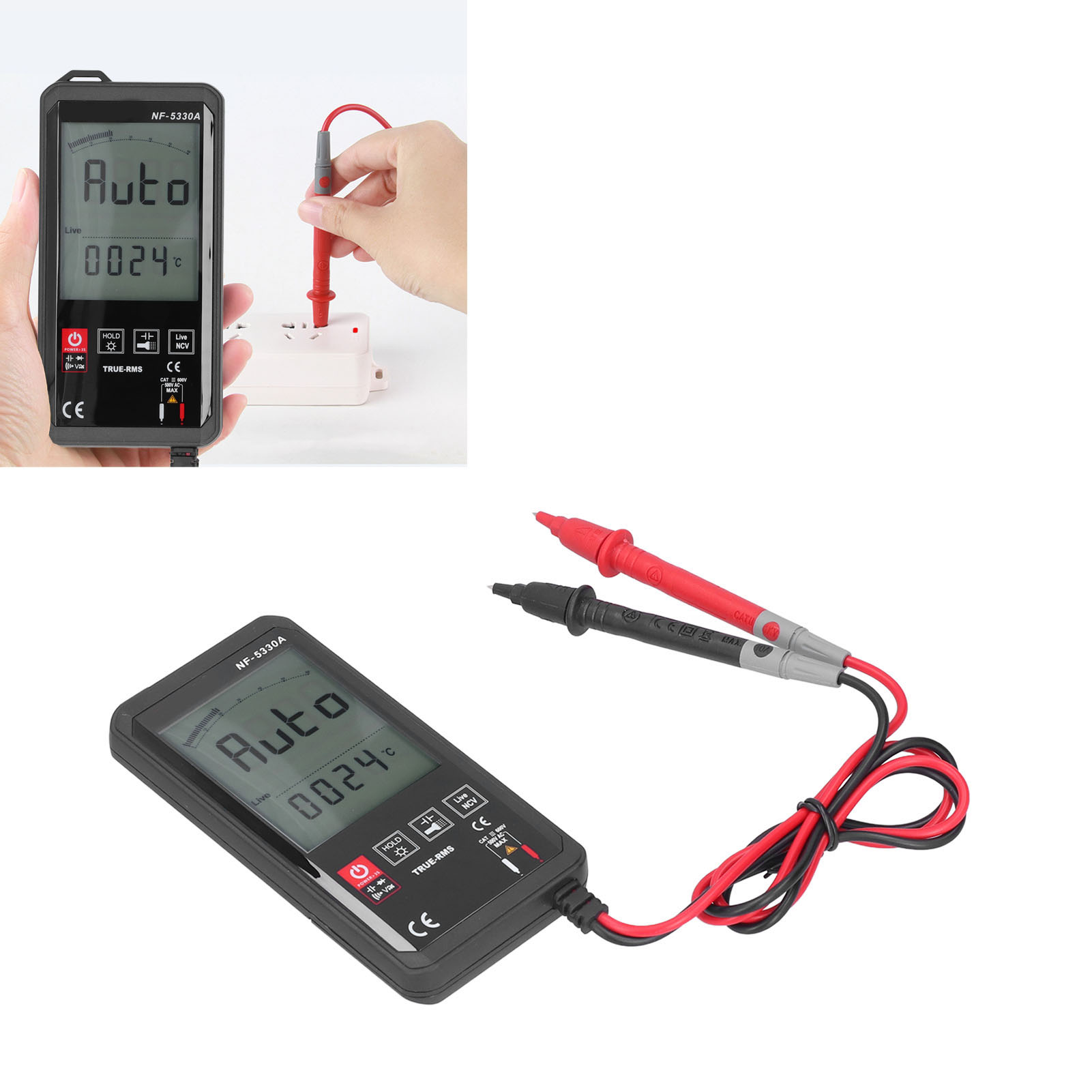 Noyafa Nf-5330a Intelligenter Stromzähler, Großes Display, Hohe Präzision, Vollautomatisch Und Gegen Überhitzung Geschützt.