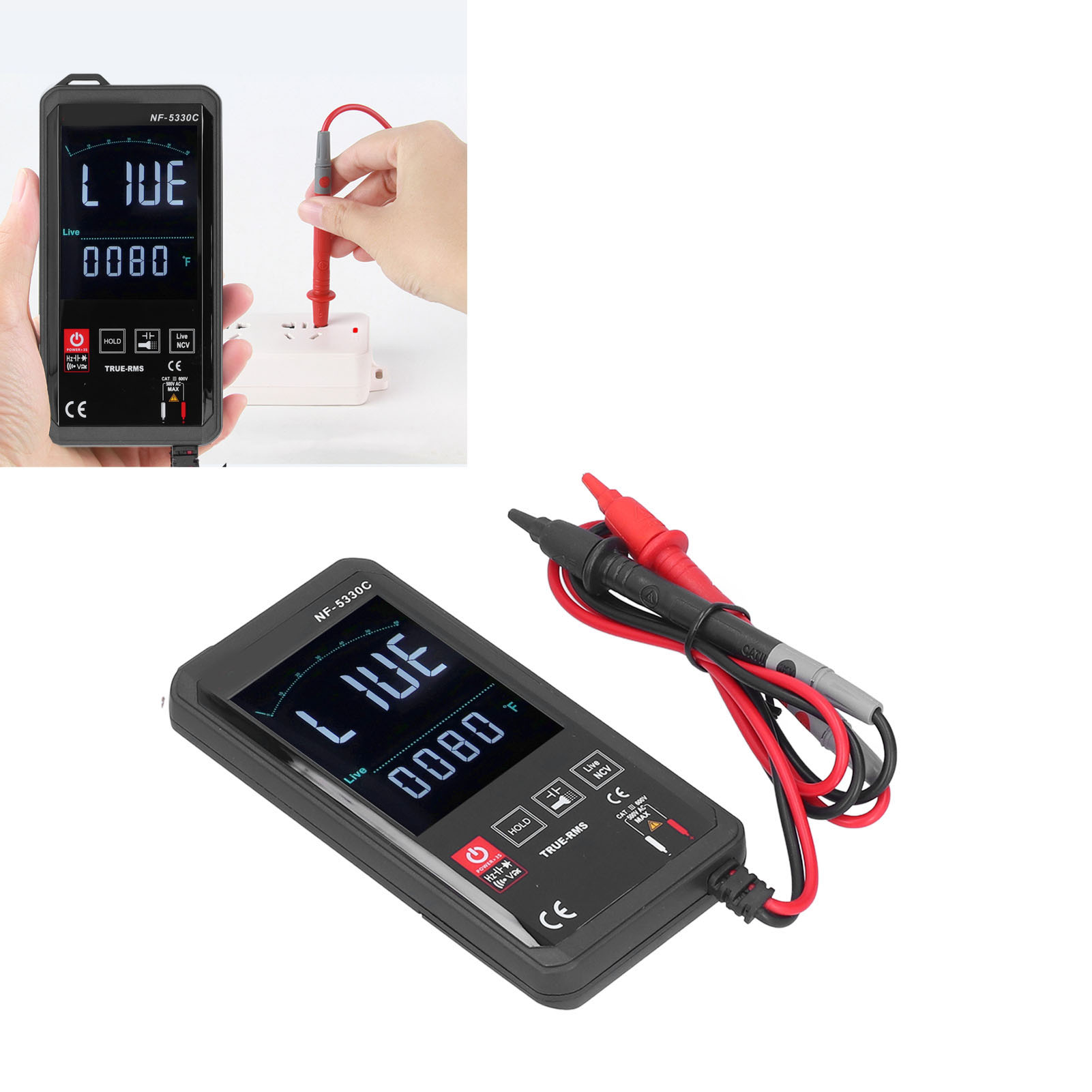 Noyafa Nf-5330c Intelligenter Stromzähler, Großes Display, Hohe Präzision, Vollautomatisch Und Gegen Überhitzung Geschützt.
