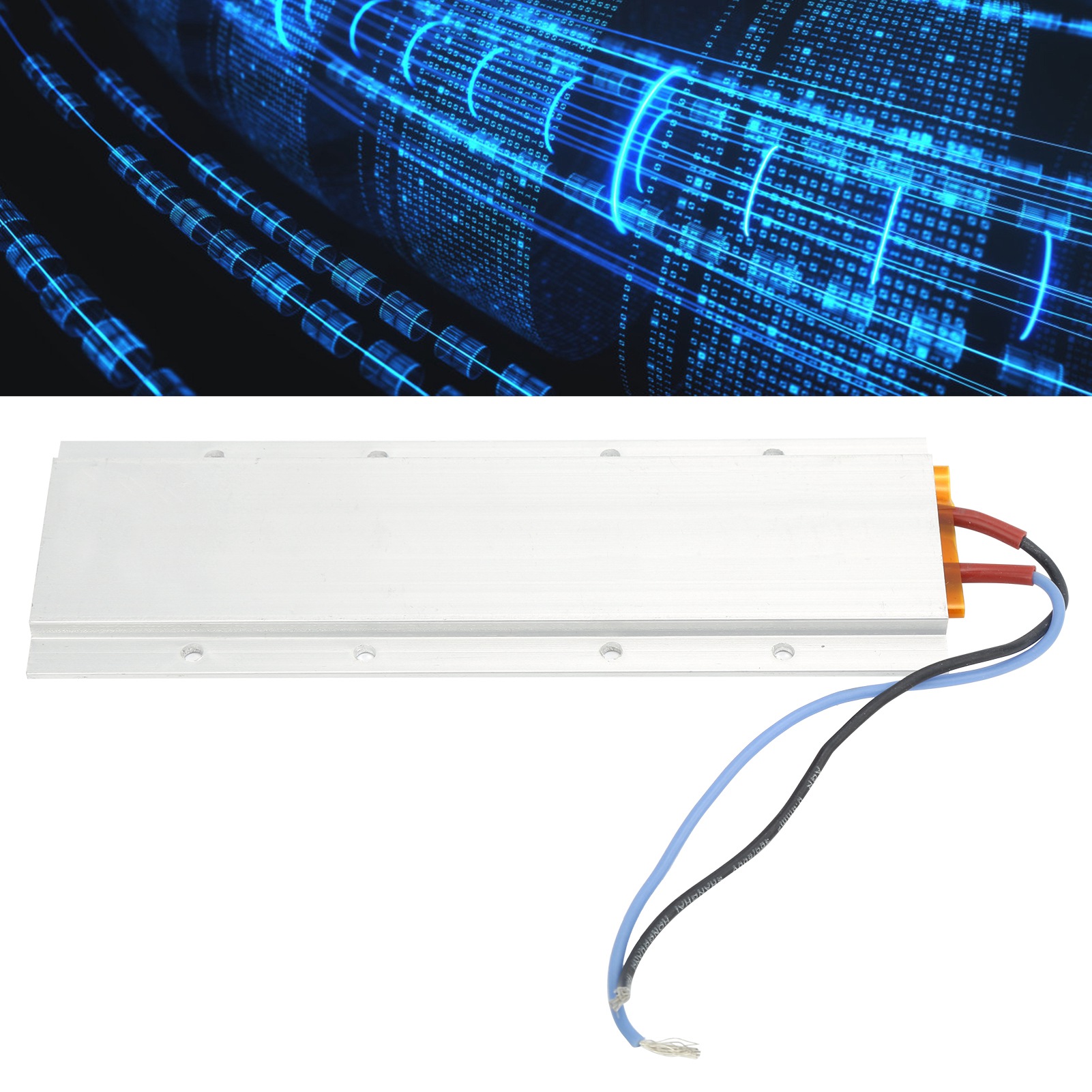 Isolierte Ptc-heizplatte, Aluminiumgehäuse, 170 X 62 X 6 Mm, 220 V Wechselstrom, 170 °c
