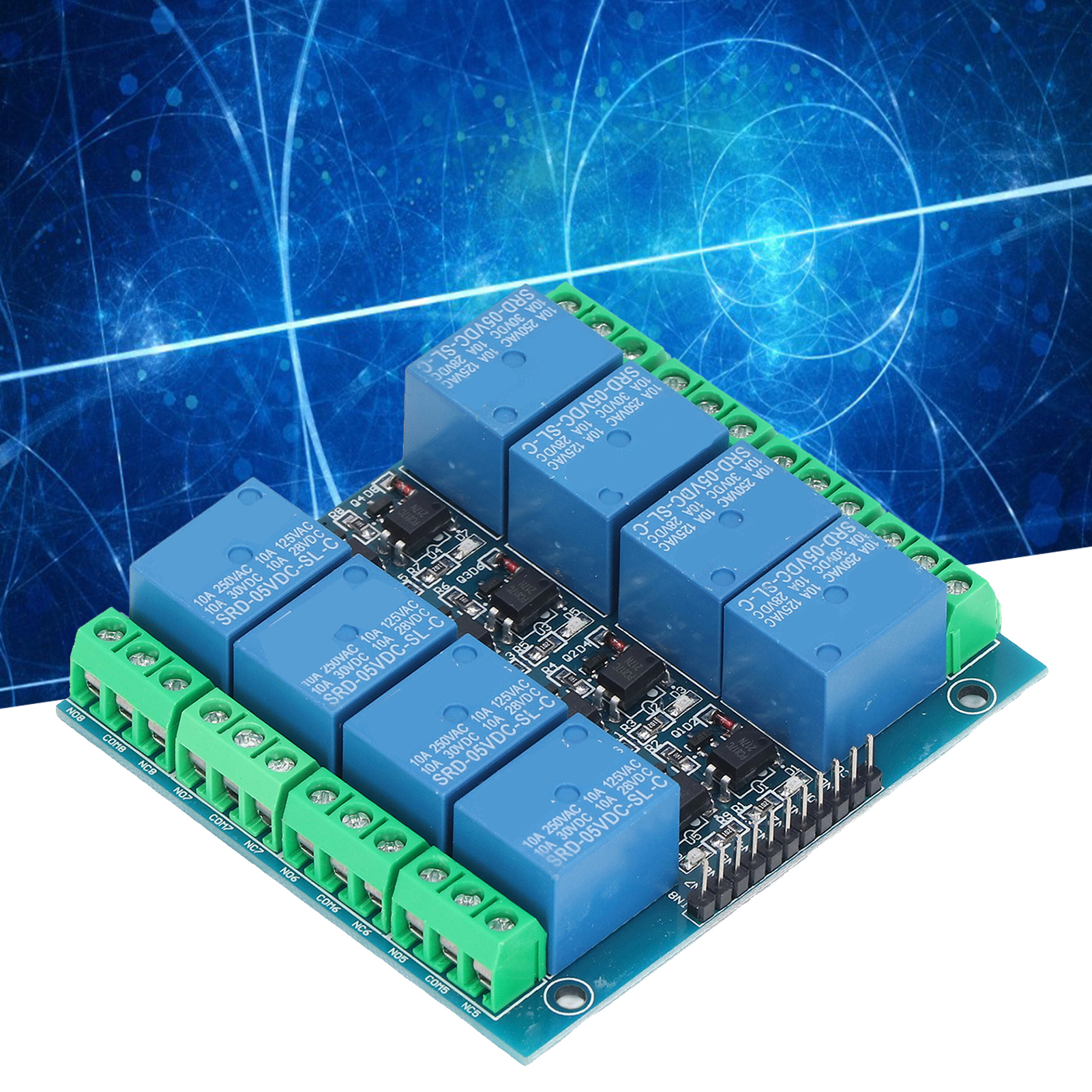 8-kanal 5v 10a Optokopplerisoliertes Relaismodul
