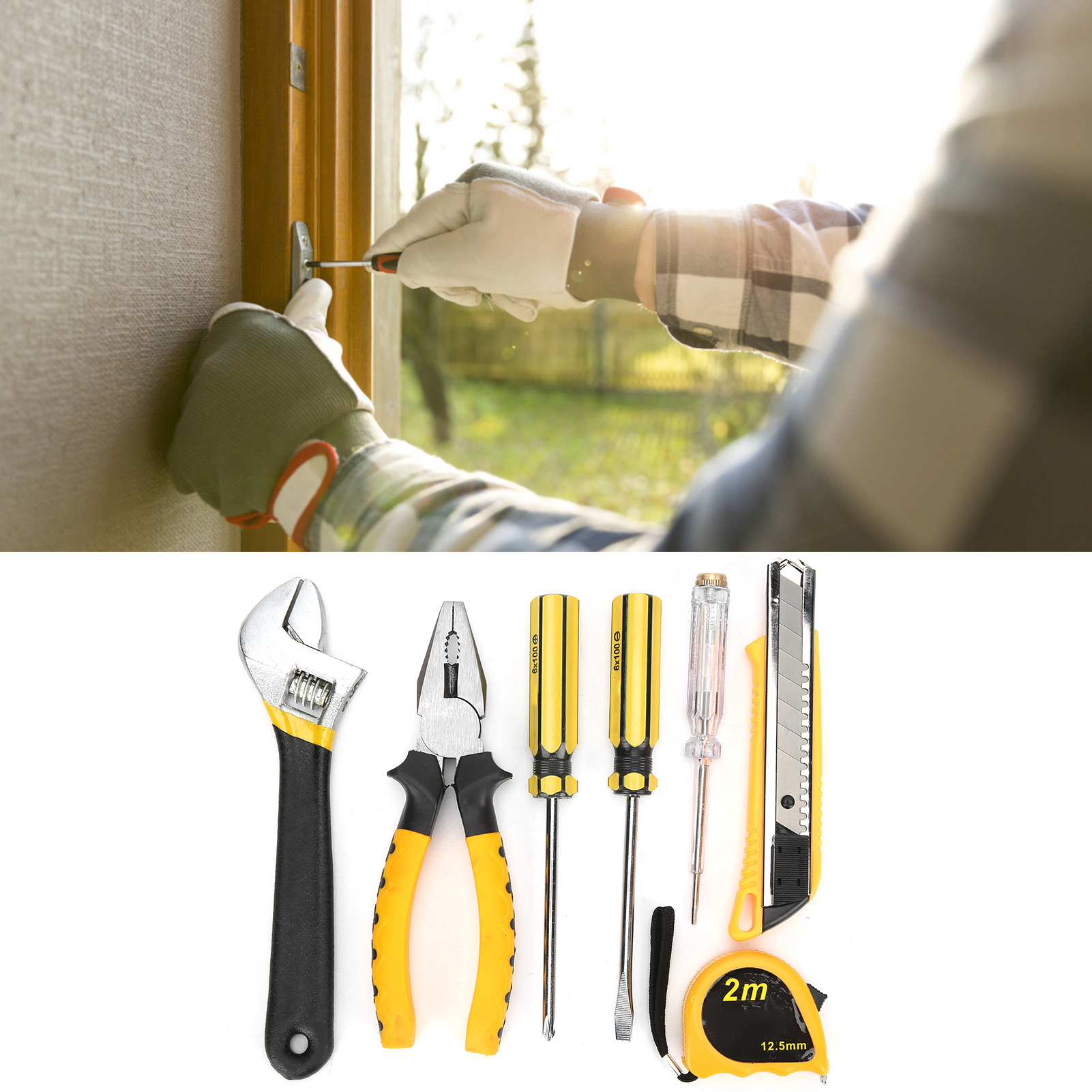 Heimwerker-werkzeugset, Werkzeugkasten Für Heimwerkerarbeiten, Werkzeugkasten Für Gängige Haushaltsreparaturen, Multifunktionale Werkzeugtasche