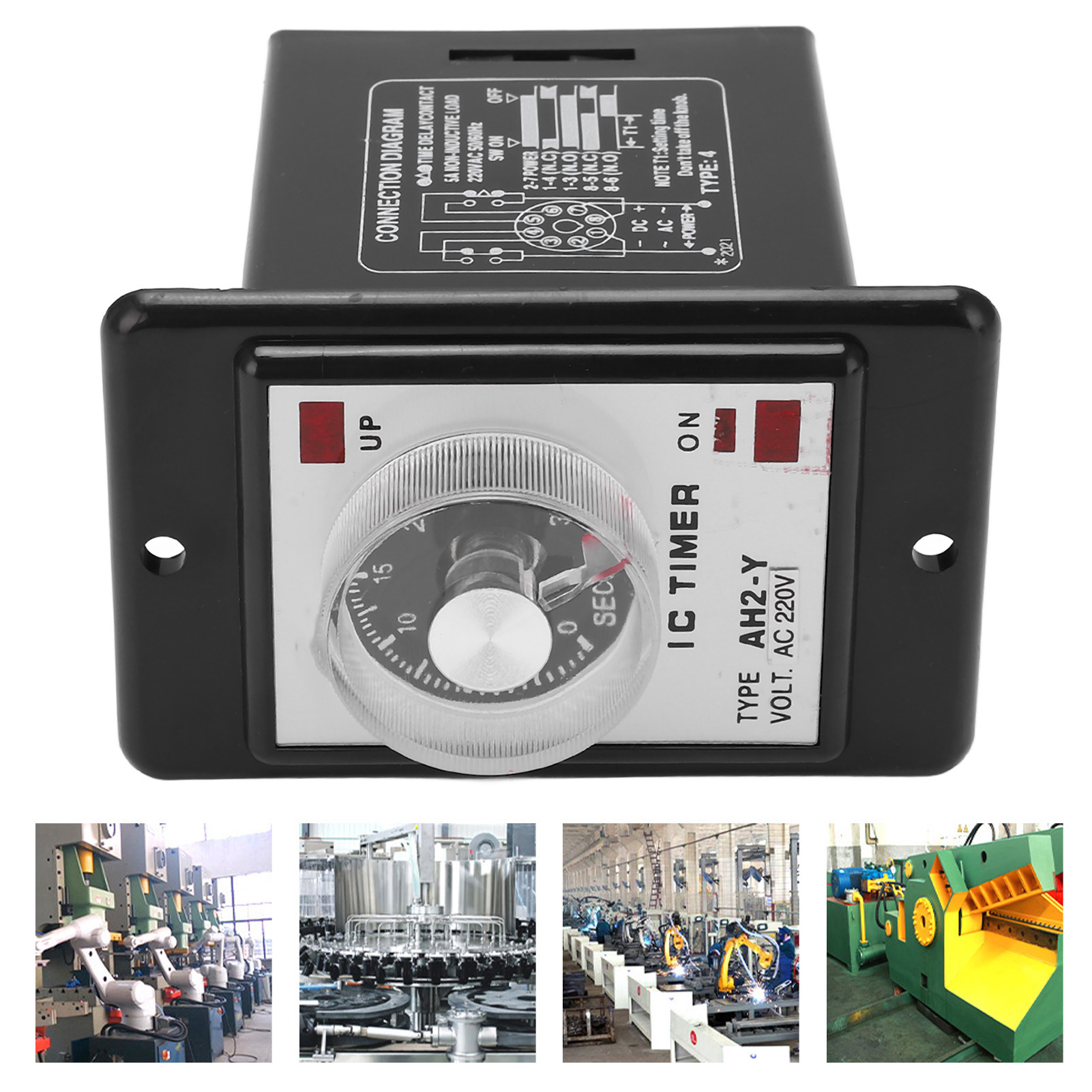 Jyio/匠意源 Ah2-y 30s Miniatur-zeiger-zeitschalter Mit Timer (8 Pins, 220v Ac)