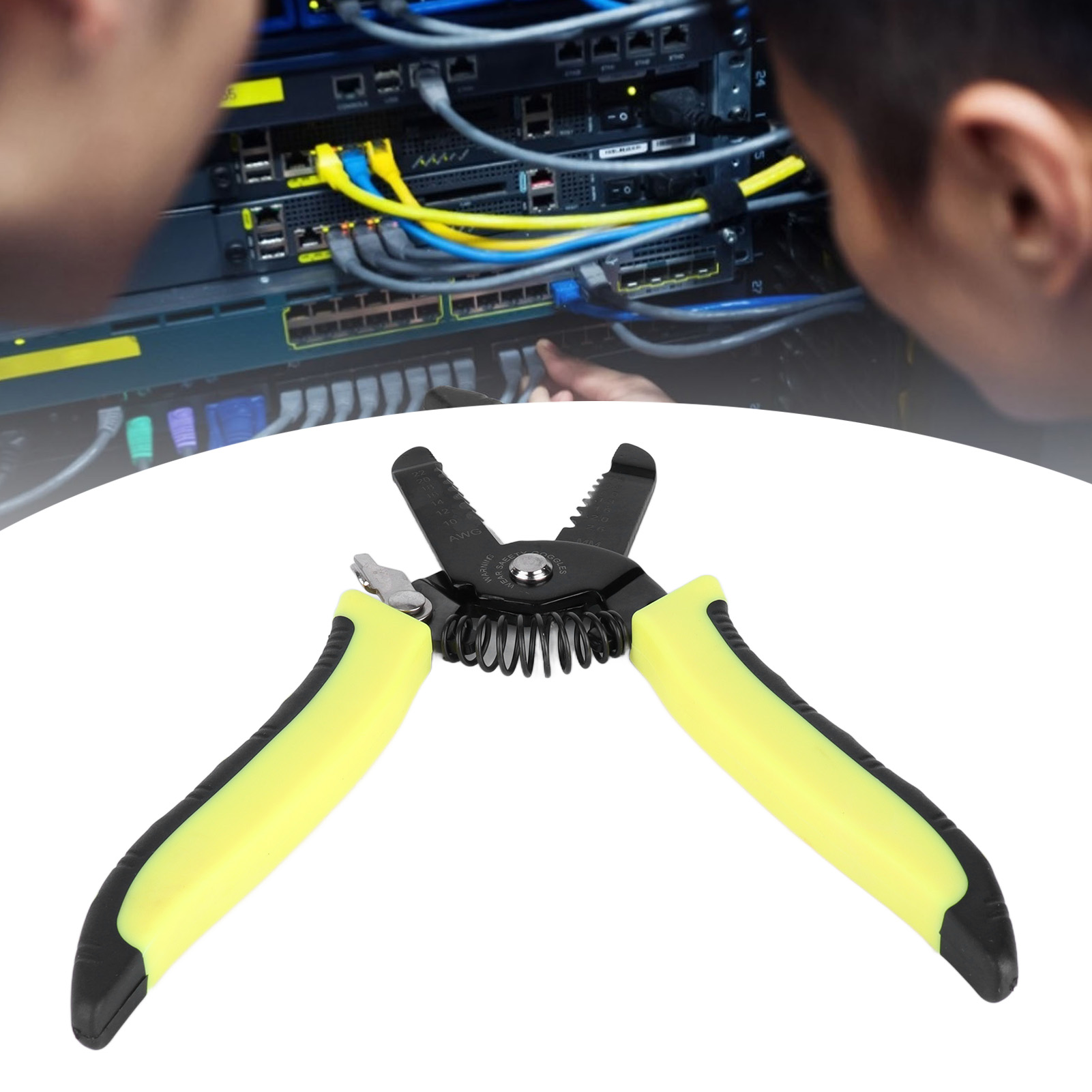 Tragbares, Professionelles Abisolierwerkzeug Für Kabel, Robuster Abisolierer Für Kabel Von 10-22 Awg