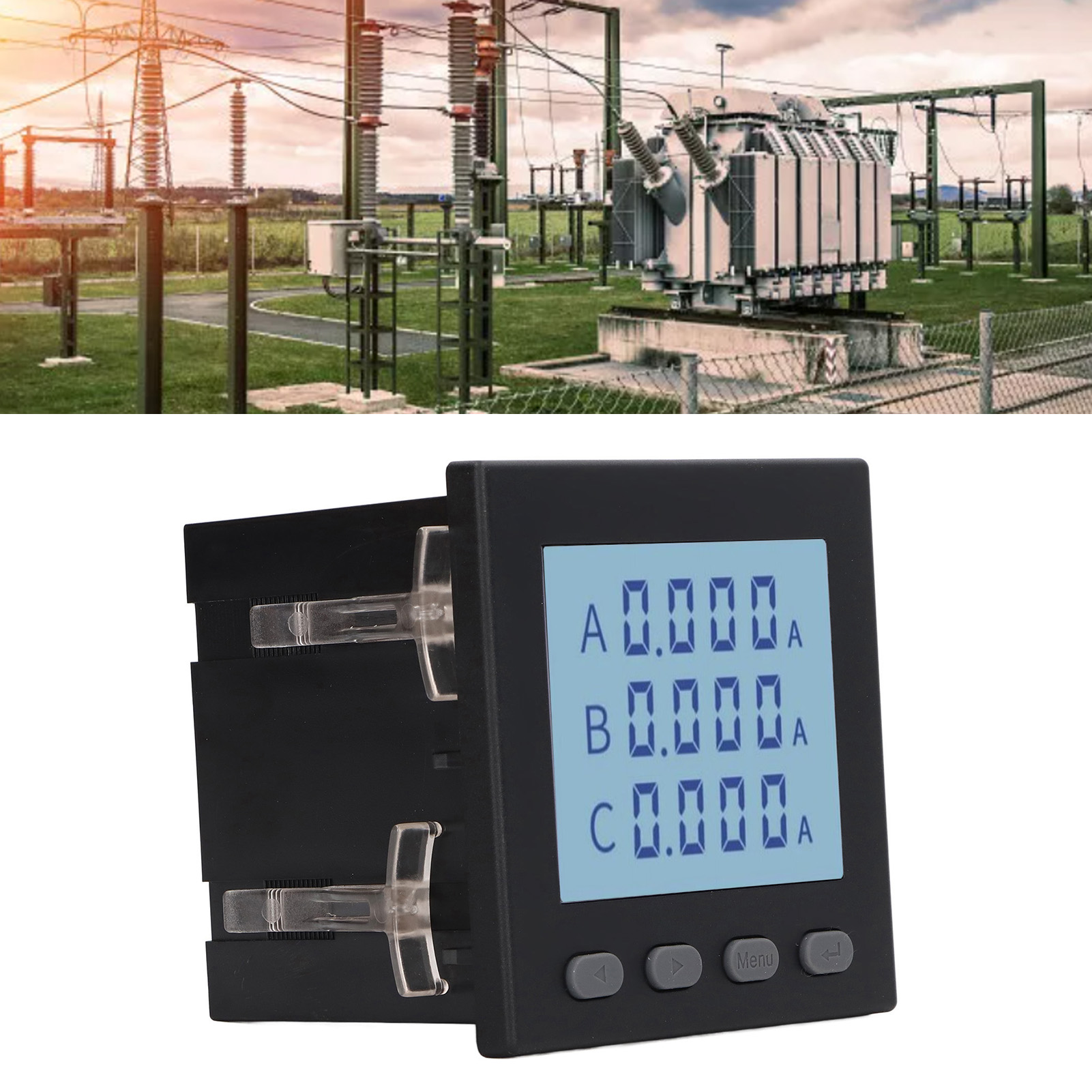 Yg194ui-9xy Dreiphasen-kombinations-lcd-strom- Und Spannungsmesser Ac220v Eingangsspannung Ac380v Spannungsbereich 5a Strombereich.