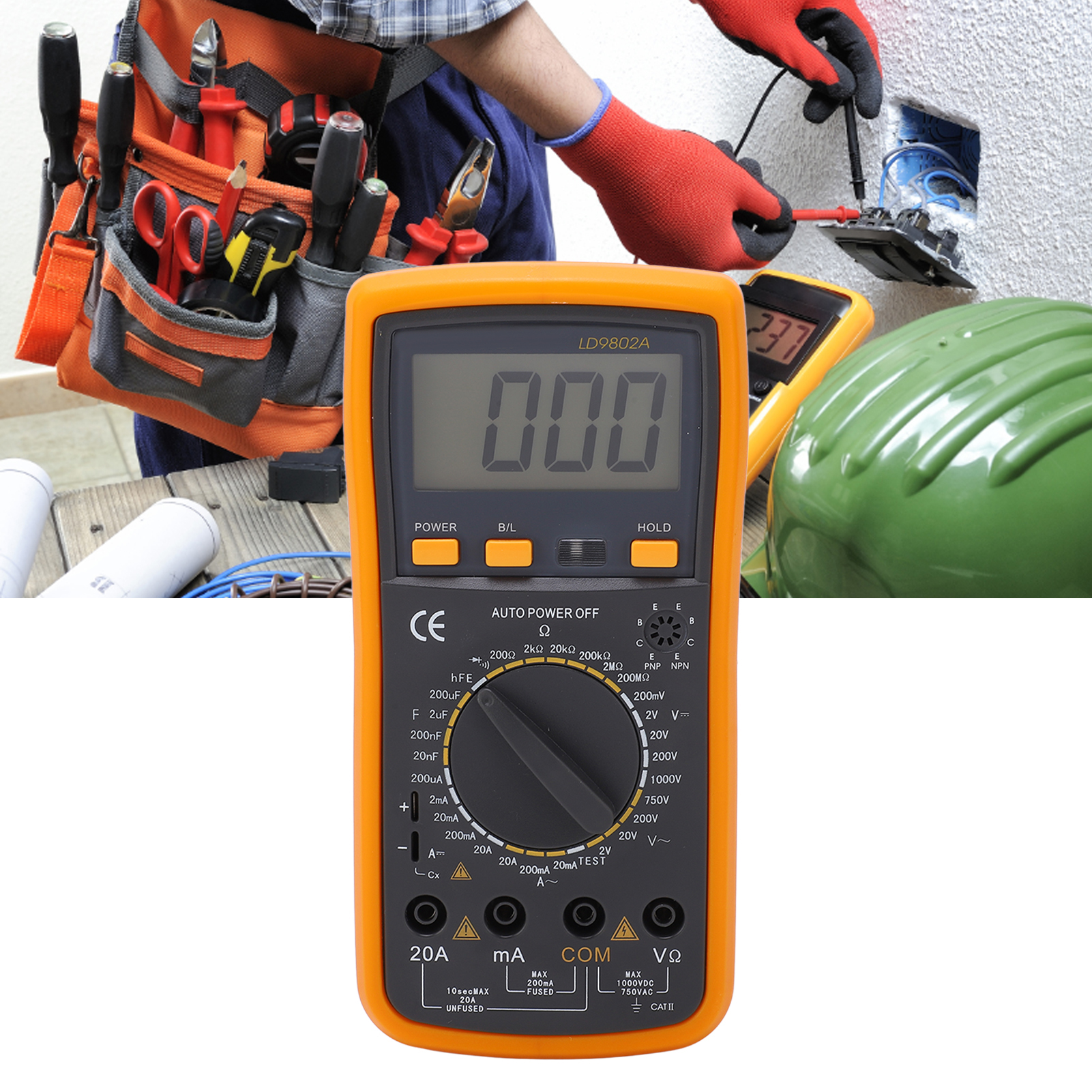 Ld9802a Digitalmultimeter, Multimeter Mit Digitaler Anzeige, Kapazitätstester