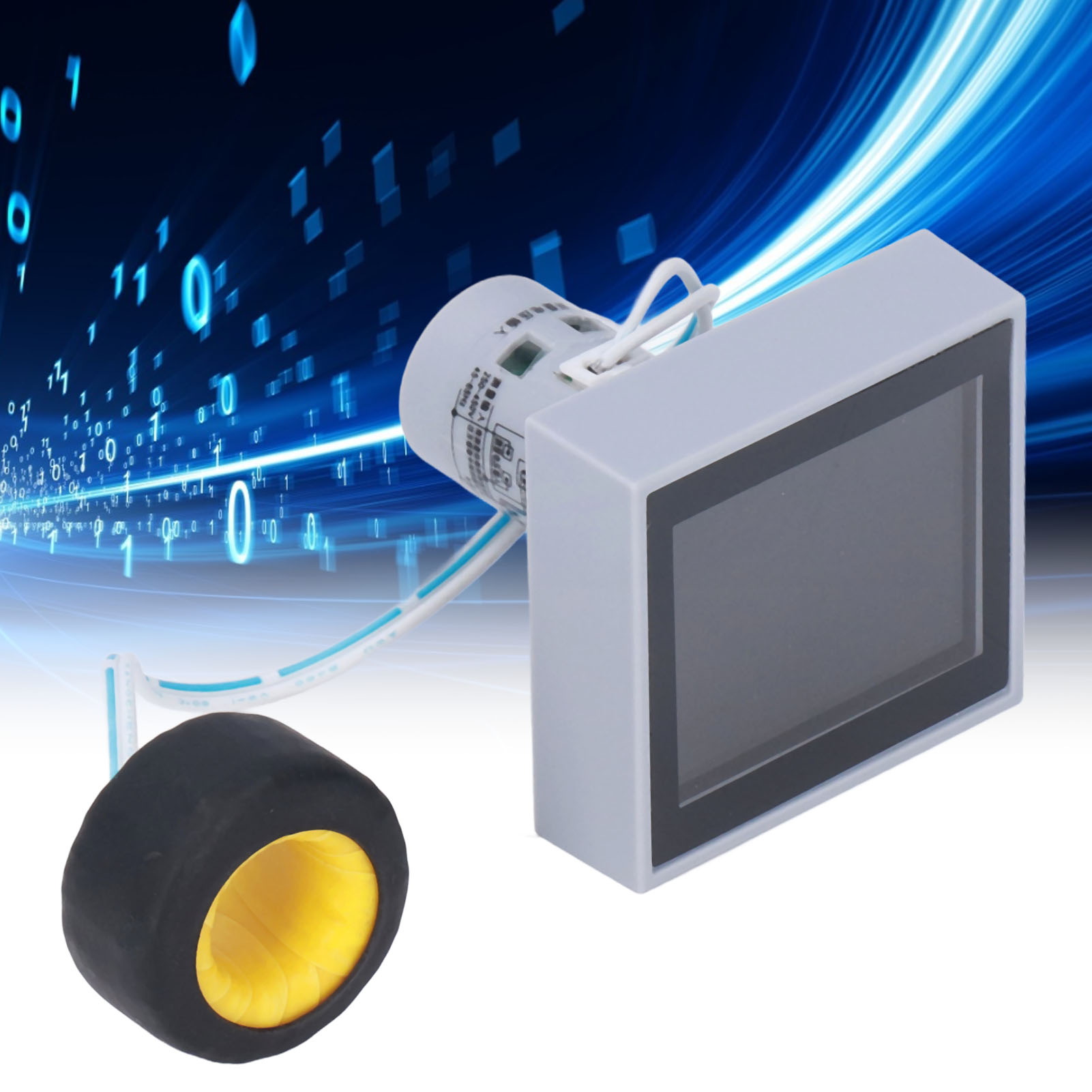 Elektronischer Stromzähler D48-2058, Leistungsmonitor, Wechselspannungs- Und Strommessung, Frequenzmesser, Intelligentes Digitaldisplay, 250–450 V Wechselstrom Für Den Hausgebrauch