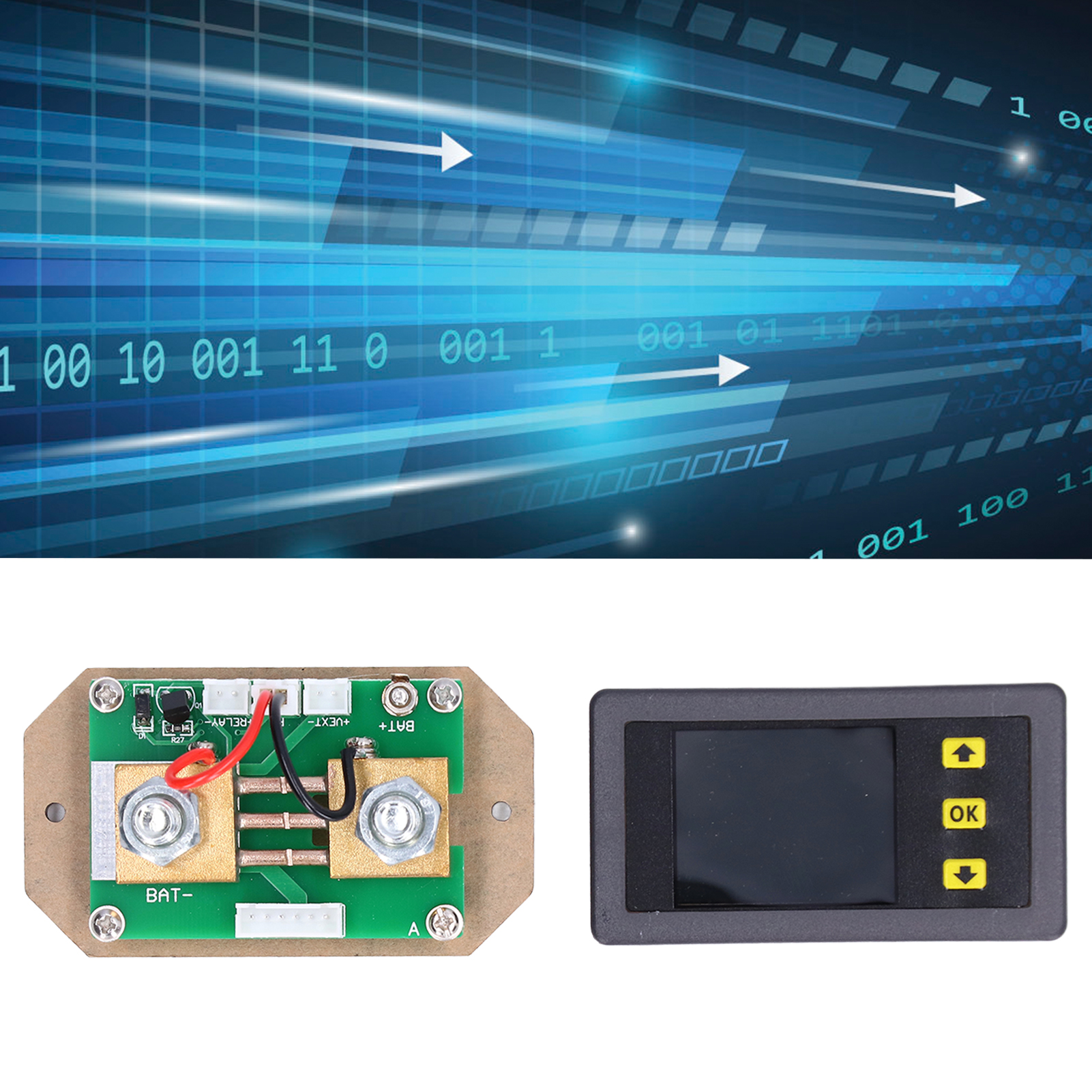 Voltmeter, Amperemeter, Thermometer, Coulombmeter, Kapazitätsmesser, Wattmeter, Batteriemanagementsystem Mit Kommunikationsfunktion, Farbbildschirm