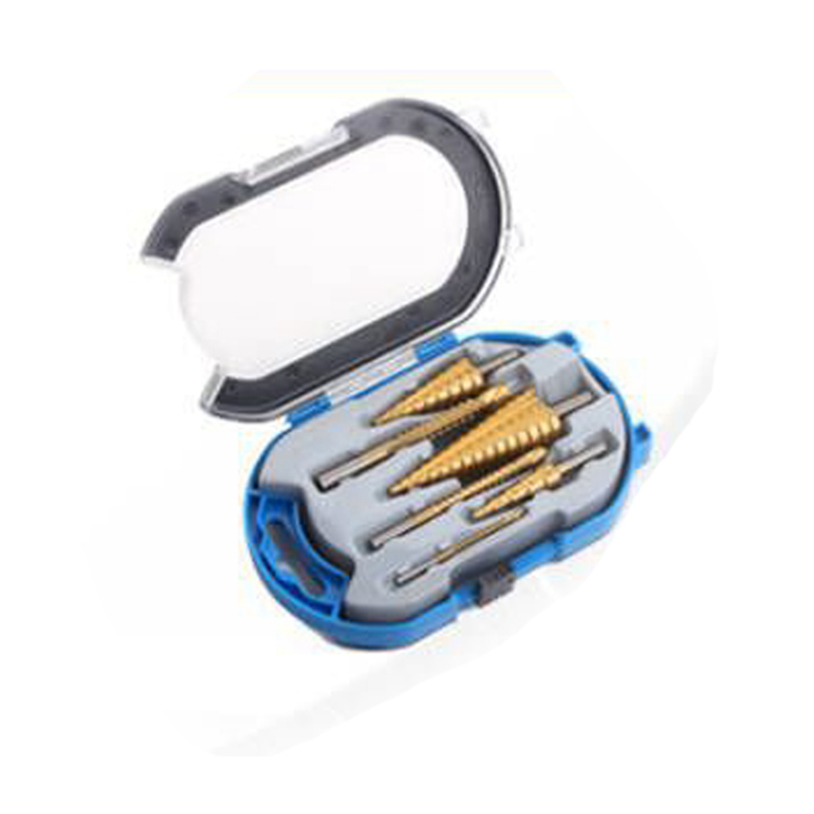 Satz Mit 6 Dreieckschaftreibahlen, Bestehend Aus 4 Dreieckschaft-stufenbohrern (12 Mm), 4 (20 Mm) Und 4 (32 Mm), 3 Sägezahnbohrern, 6-teiliges Set – 103