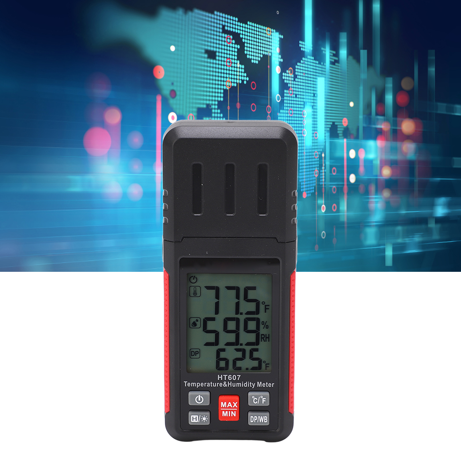 Ht607 Professionelles Digitales Thermometer Und Hygrometer (elektronisch)