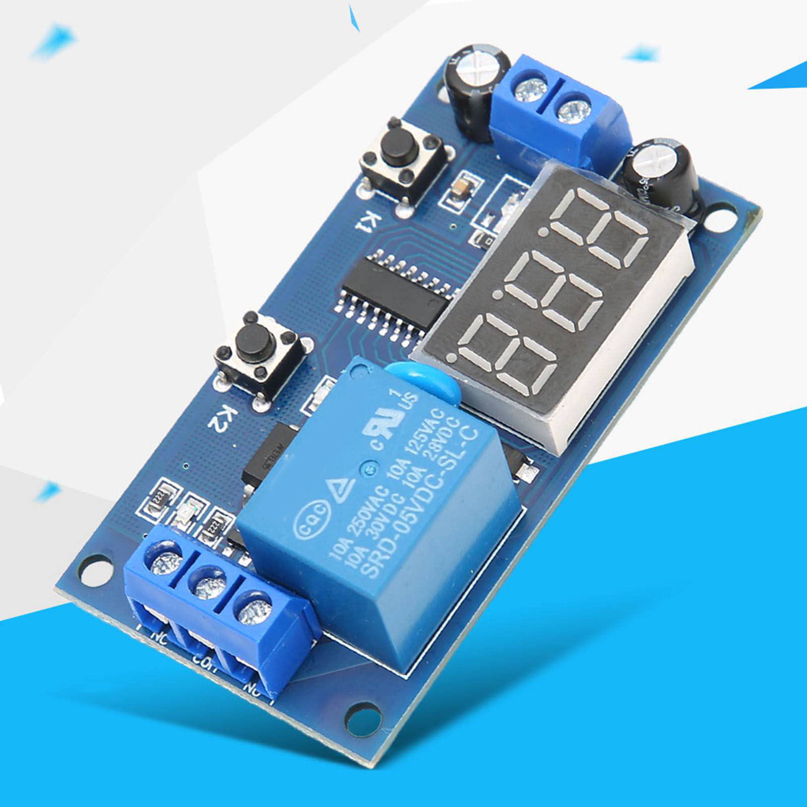 5v Dc Multifunktions-zeitschaltuhrmodul Mit Schalter, Relaissteuerung Und Digitaler Led-anzeige