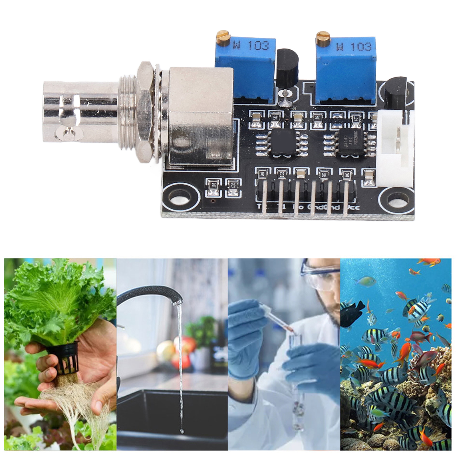 Ph-wert-erkennungssensormodul + Wasserdichte Digitale Thermosonde Zur Ph-wert-überwachung Und -regelung Mit Dualer Temperaturkompensationsfunktion.