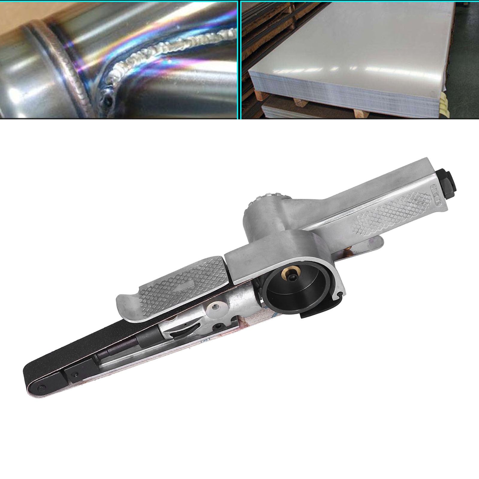 20 X 520 Mm Pneumatischer Bandschleifer, 50 Mm (2 Zoll) Ringbandschleifer, Schleifmaschine, Drahtzieh- Und Poliermaschine, Kp-698 Schleifmaschine (europäische Bauart)