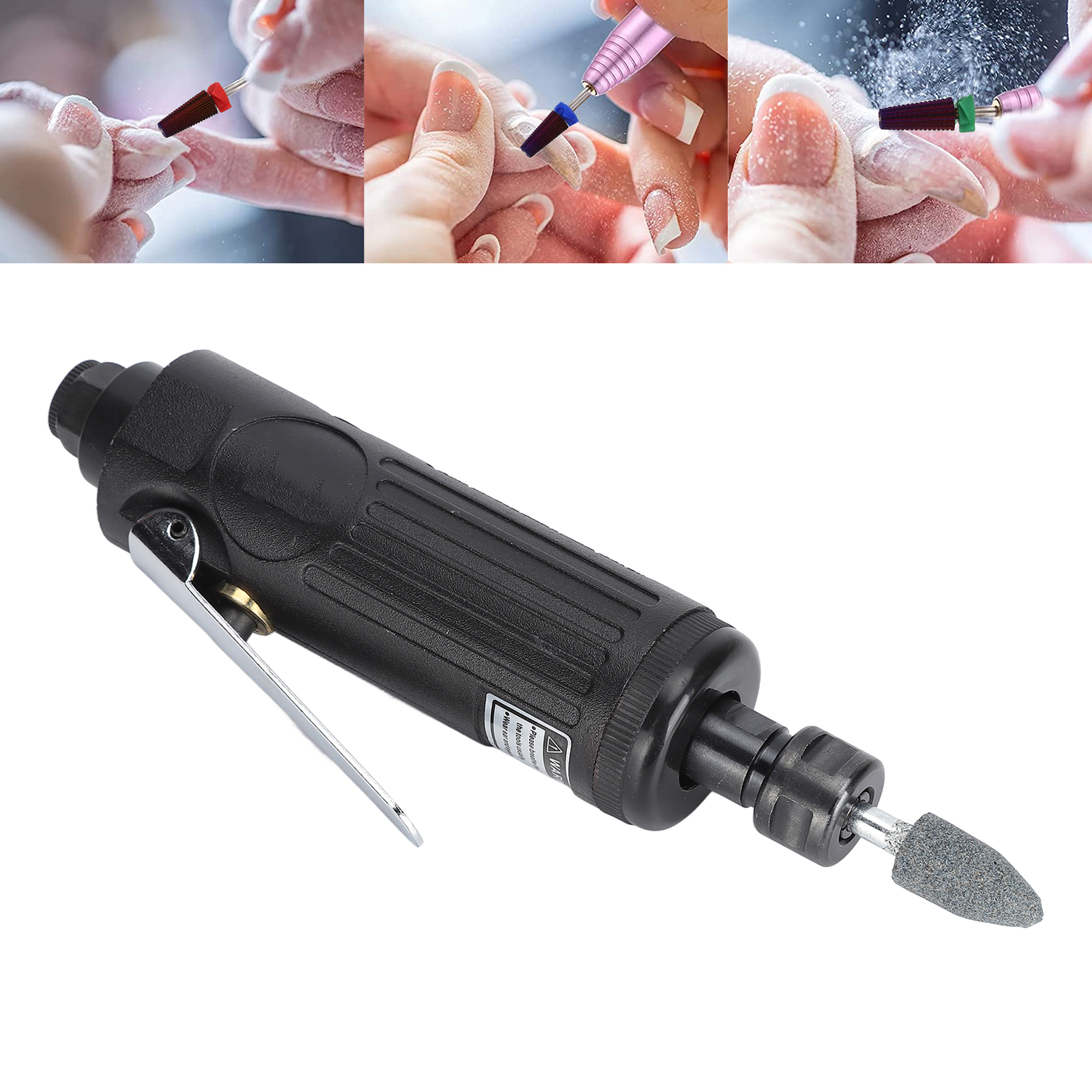 16-teiliger Druckluftschleifer Mit 1/4"- Und 1/8"-spannfutter, 22.000 U/min