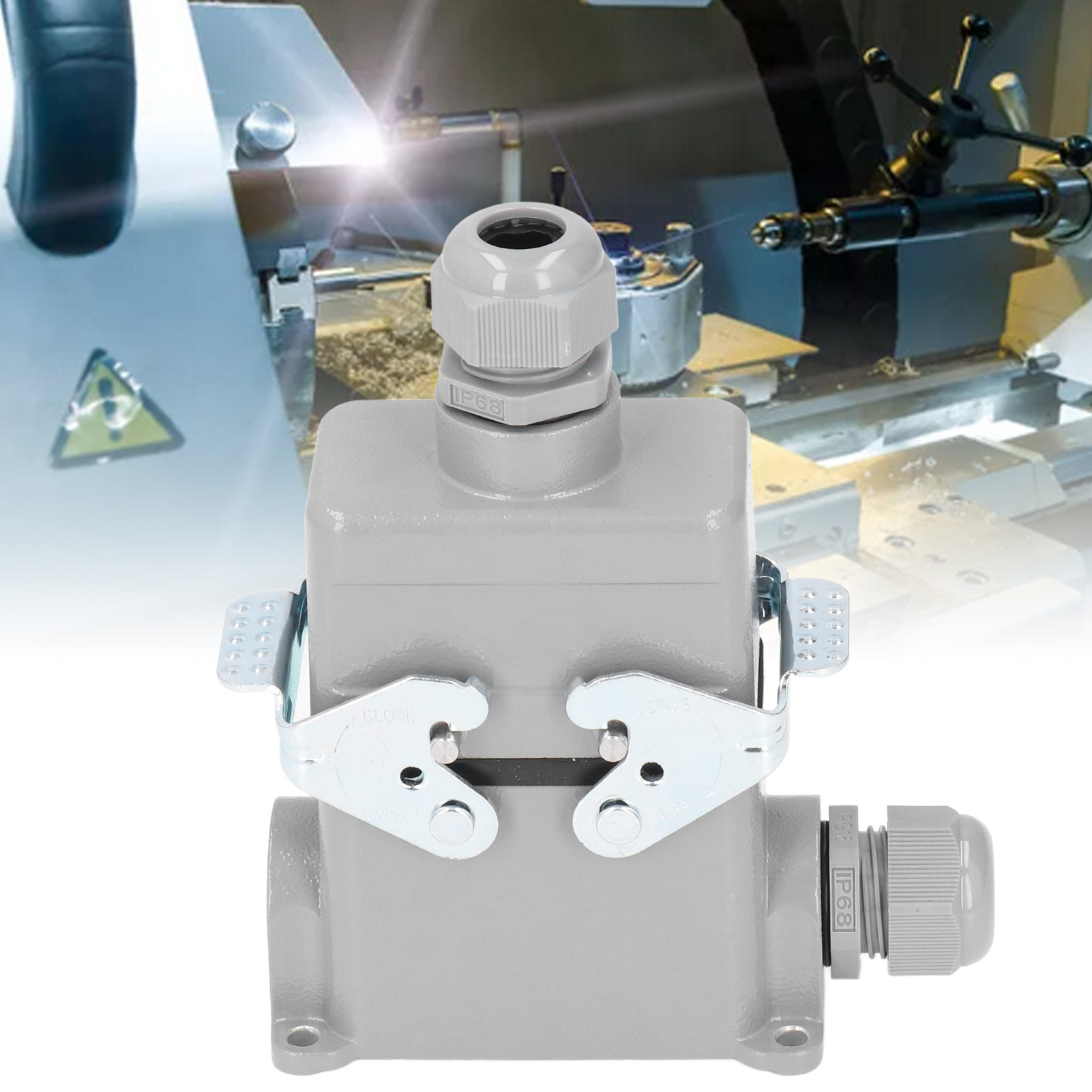 Hochfester, Wasserdichter Rechteckstecker Hdc-he-010-4-pg16 16 A/500 V