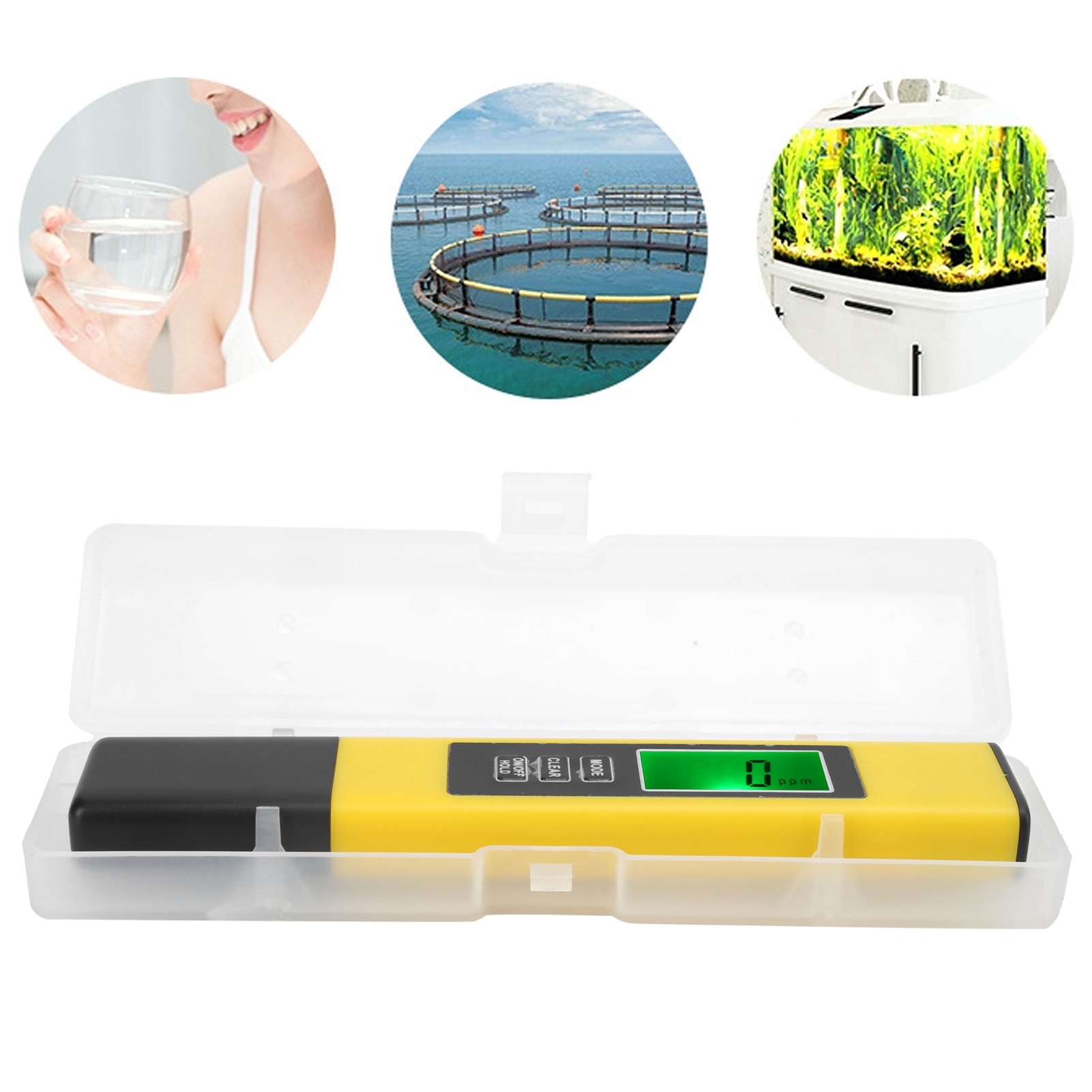 Gelbes Tds-a2 Wasserqualitätsanalysatorgerät, Tds-teststift, Ec-leitfähigkeitsmessgerät, Tragbarer Tds-stift
