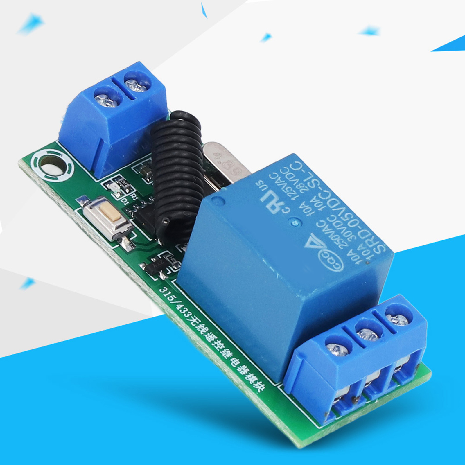 1-kanal 5v 315mhz Drahtloses Smart-learning-relaismodul Mit Gehäuse