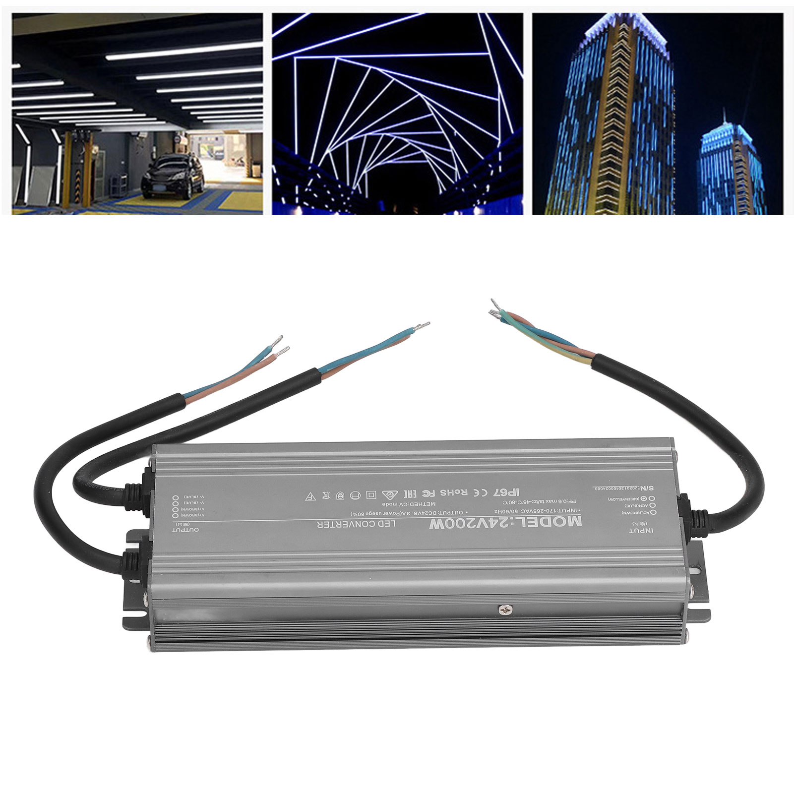Ip67 Wasserdichtes Netzteil Für Konstantspannungs-leds, 200 W Ac 170–265 V/24 V