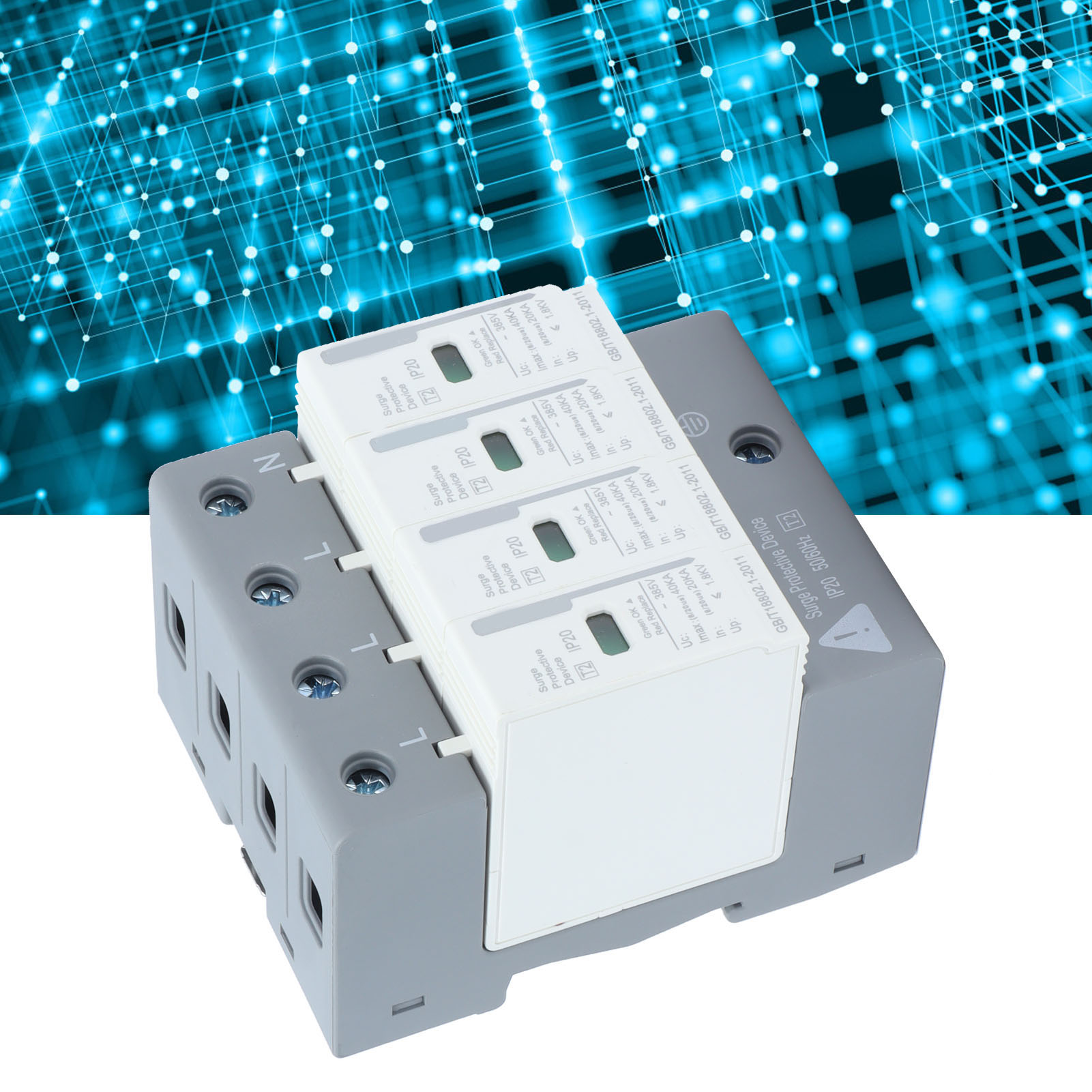 Berm® Bem-ly40 4p40ka Überspannungsschutzgerät Spd, Sekundärer Überspannungsschutz 220 V/380 V