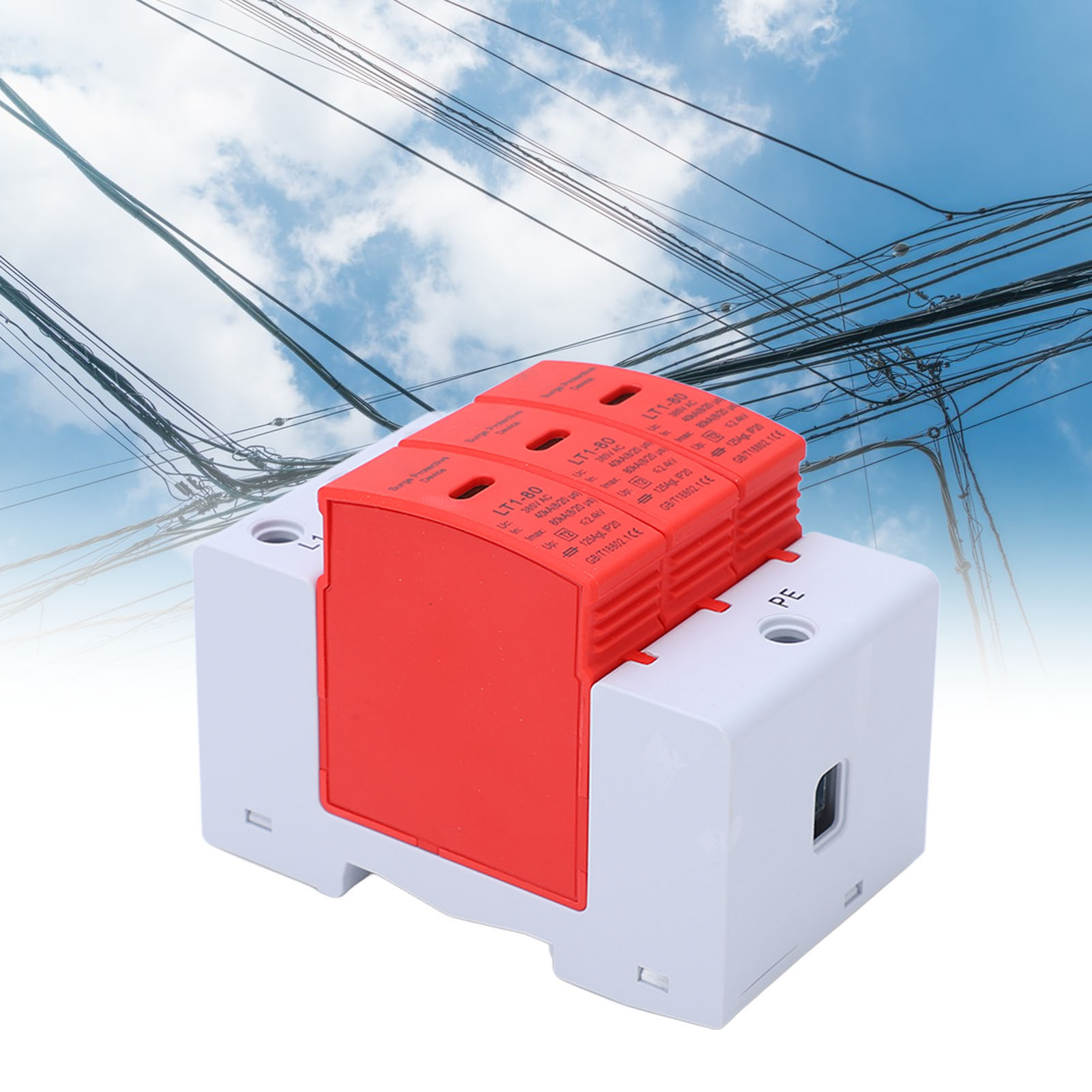 Lt1-80 Cc 385 V Ac 40 Ka-80 Ka Dreiphasiger Überspannungsableiter
