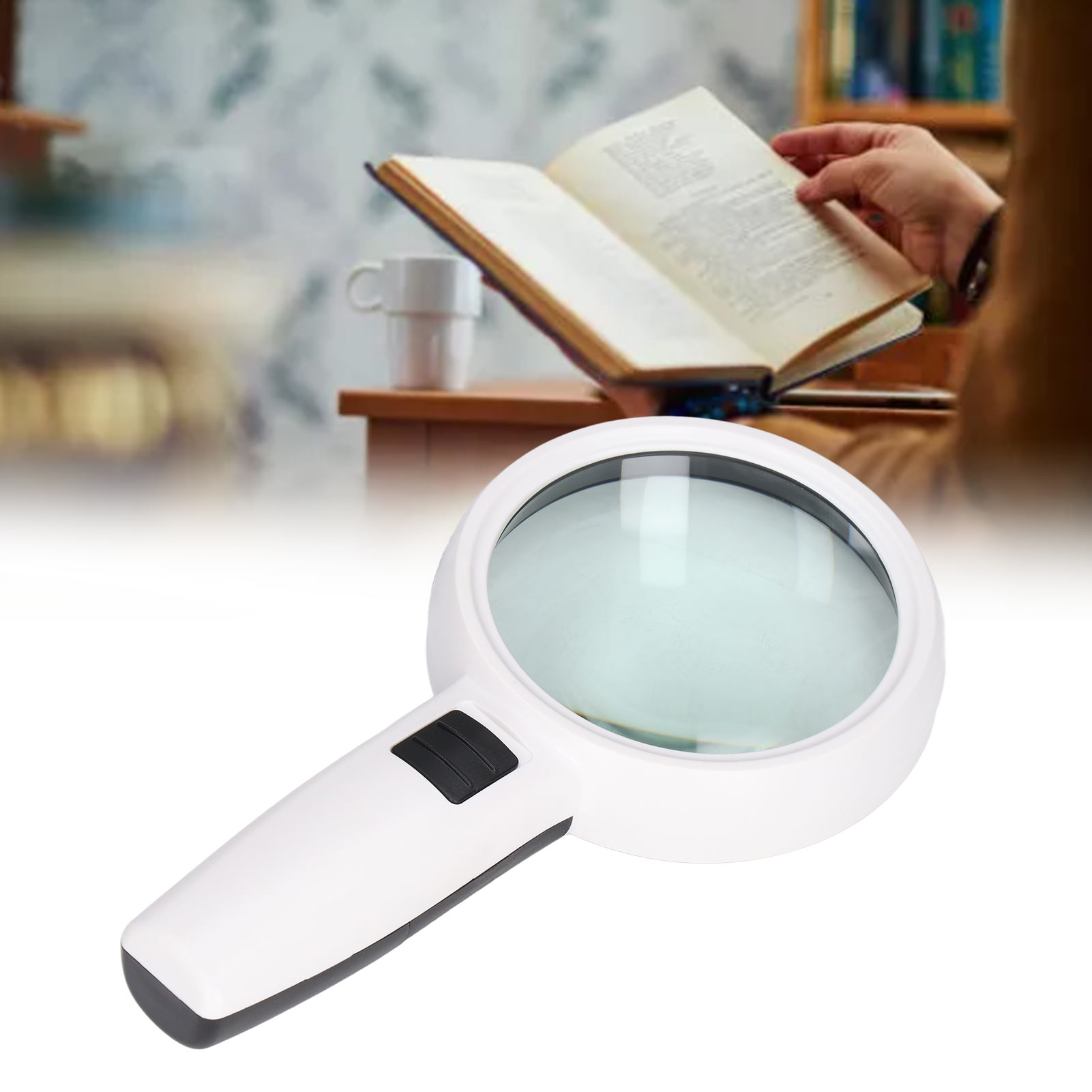 Hochauflösende Lupe Mit Led-beleuchtung Und Doppelwandiger Glaslinse
