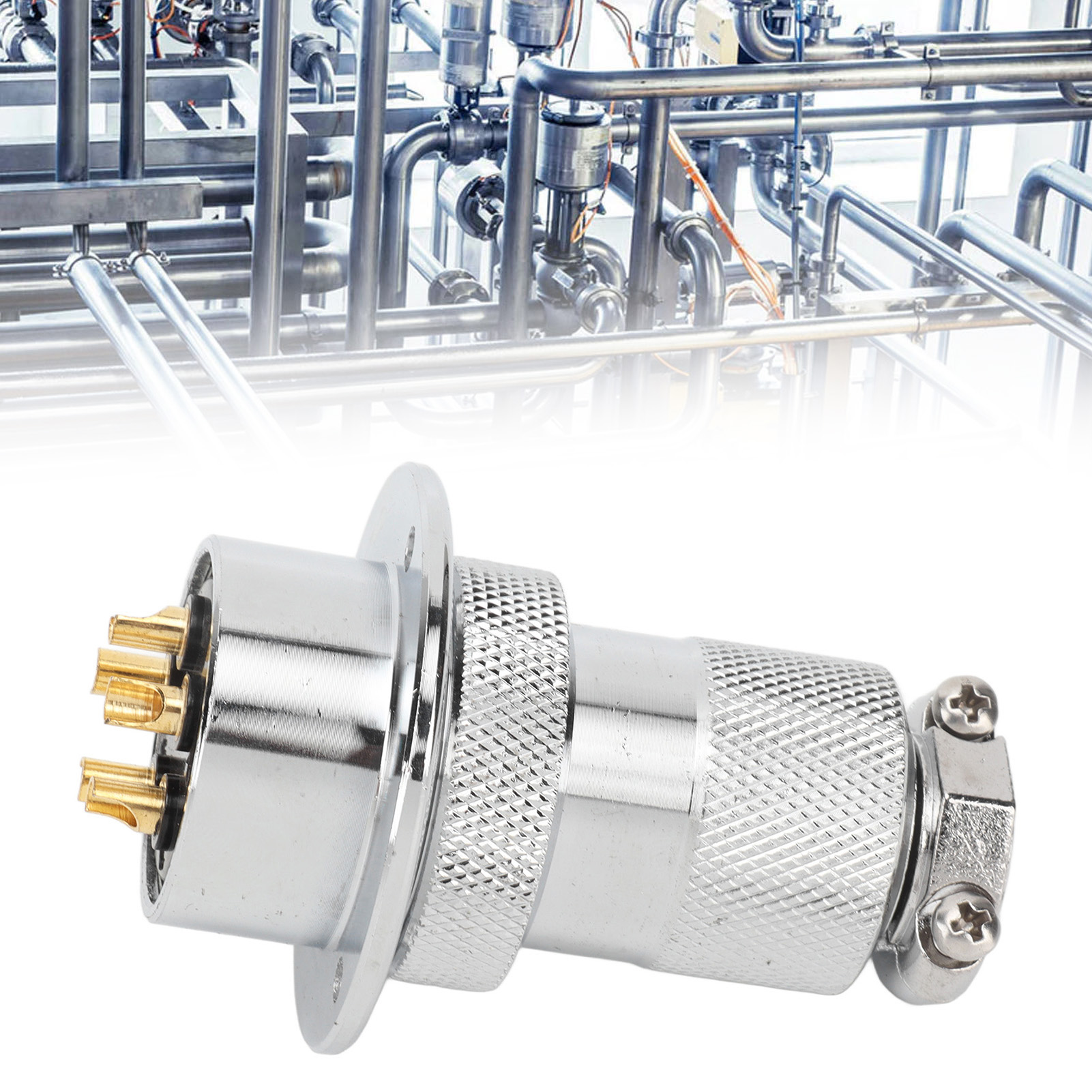 30-mm-5-poliger Rundflansch-luftfahrtstecker (stecker Und Buchse)