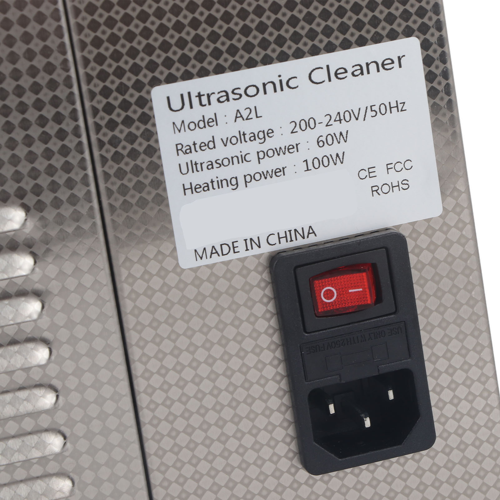 Ultraschallreinigungsgerät (2 L) Für Schmuck, Hardware Und Maschinenteile: Entfettung, Entkalkung Und Rostentfernung Ultraschallreinigungsgerät Für Brillen (europäischer Standard, 220 V)
