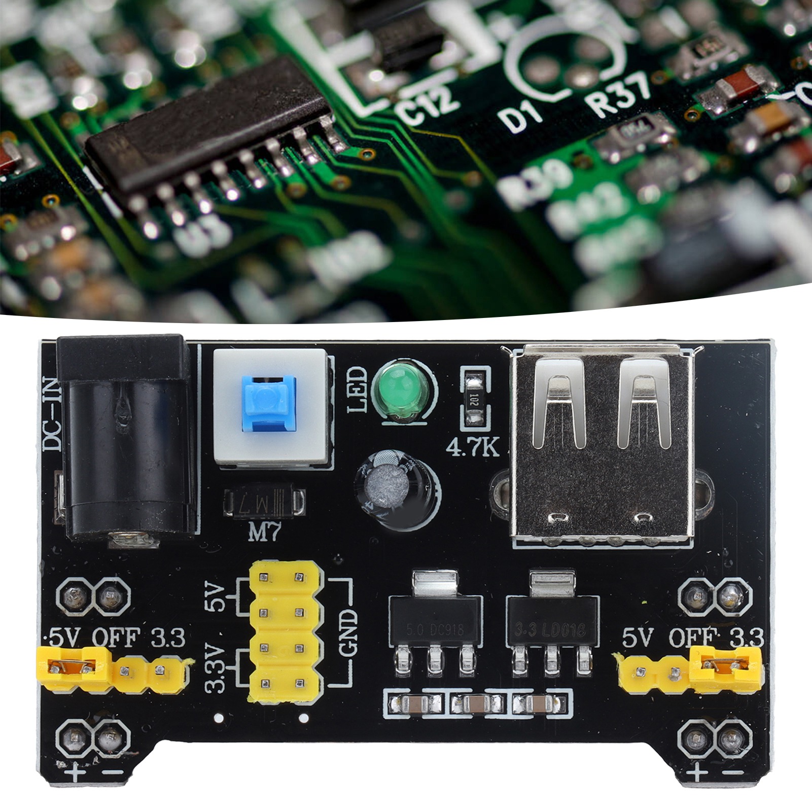 5v/3,3v-gleichspannungsreglermodul Mit Zwei Ausgängen Für Die Mb-102-netzteilplatine