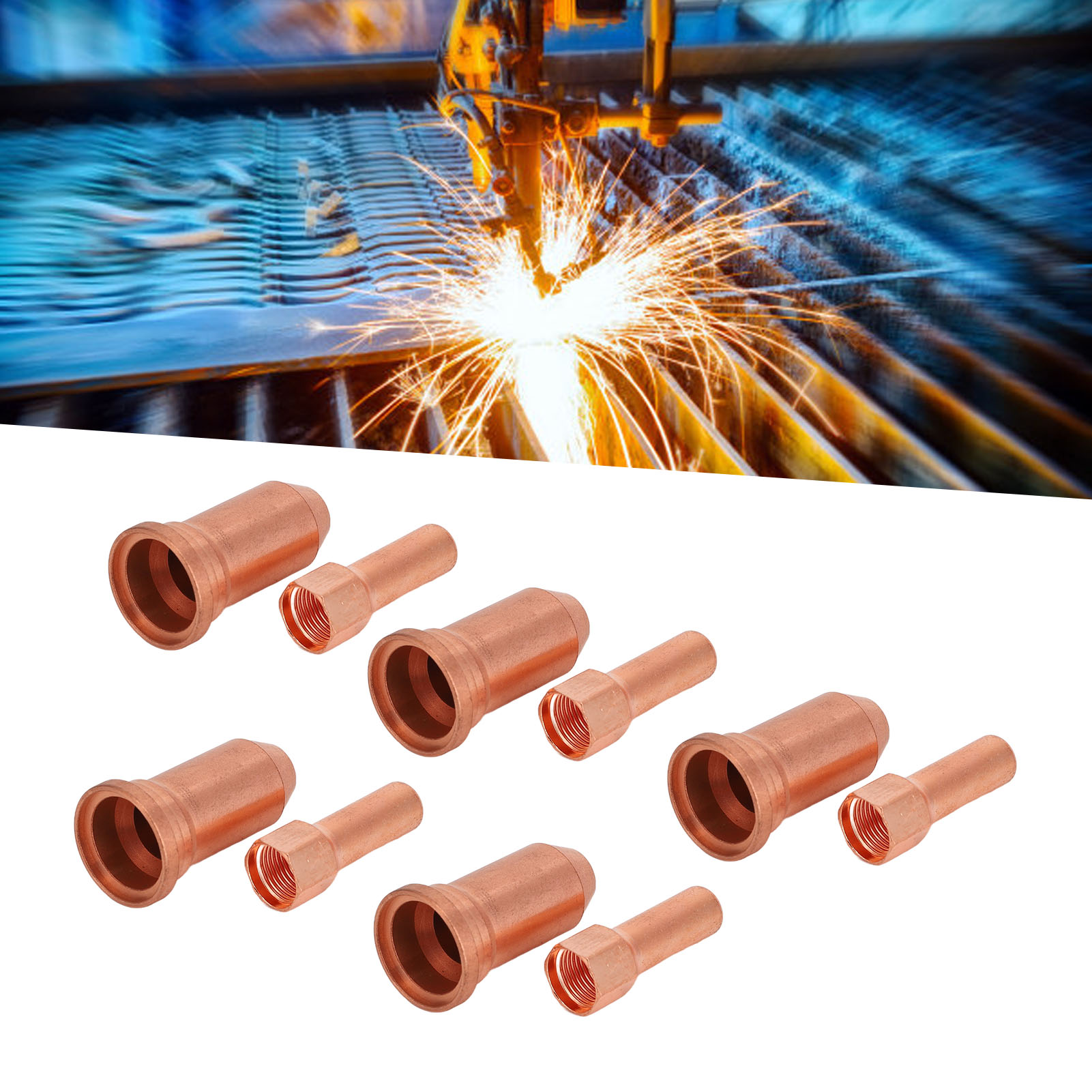 Packung Mit 10 Verbrauchsmaterialien Für Pt100-plasmaschneidbrenner, 1,5-mm-düsen