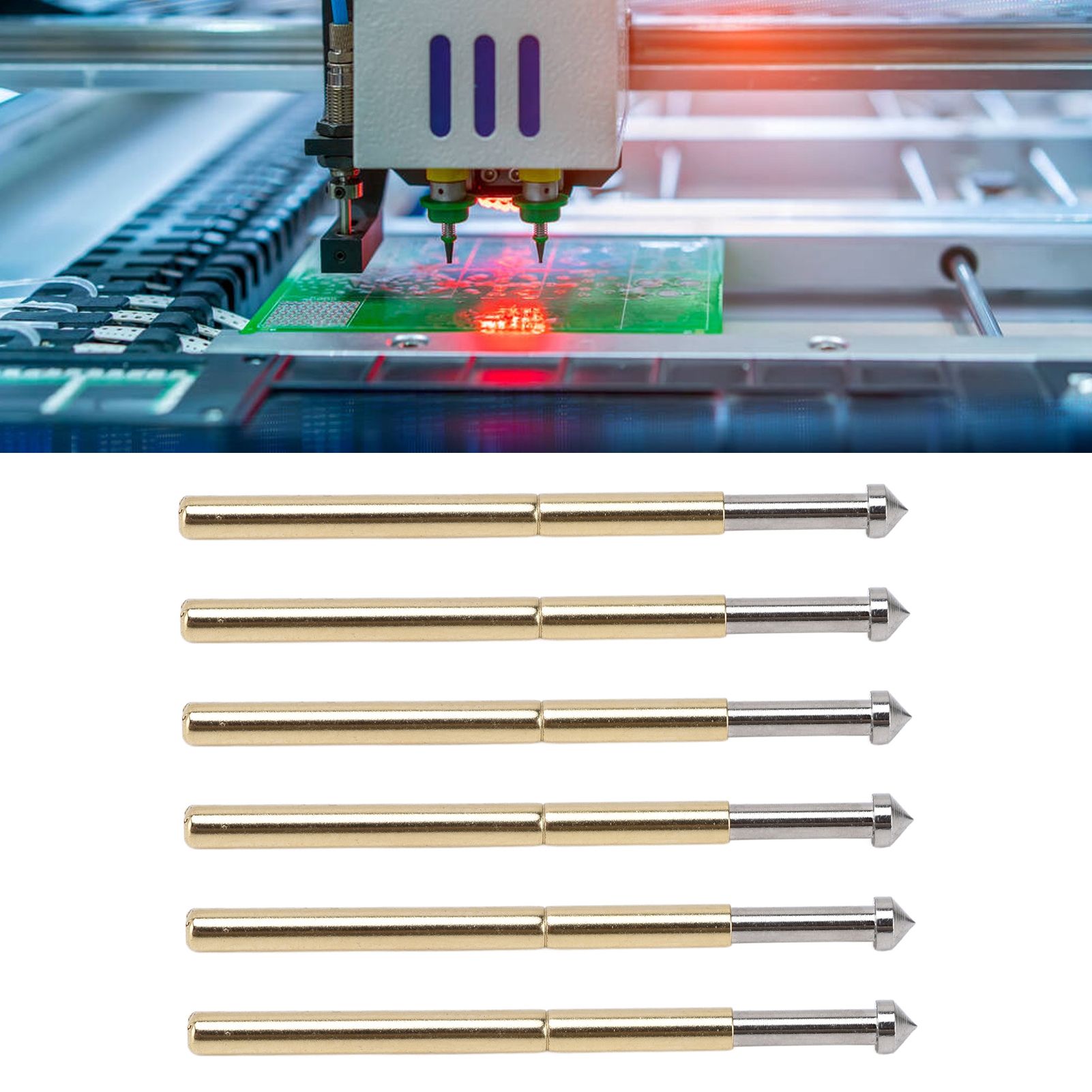 100 Stück Pro Set, Konische Prüfsonde P125-e, 2,0 Mm, Federbelastete Prüfsonde, Klemmentyp.