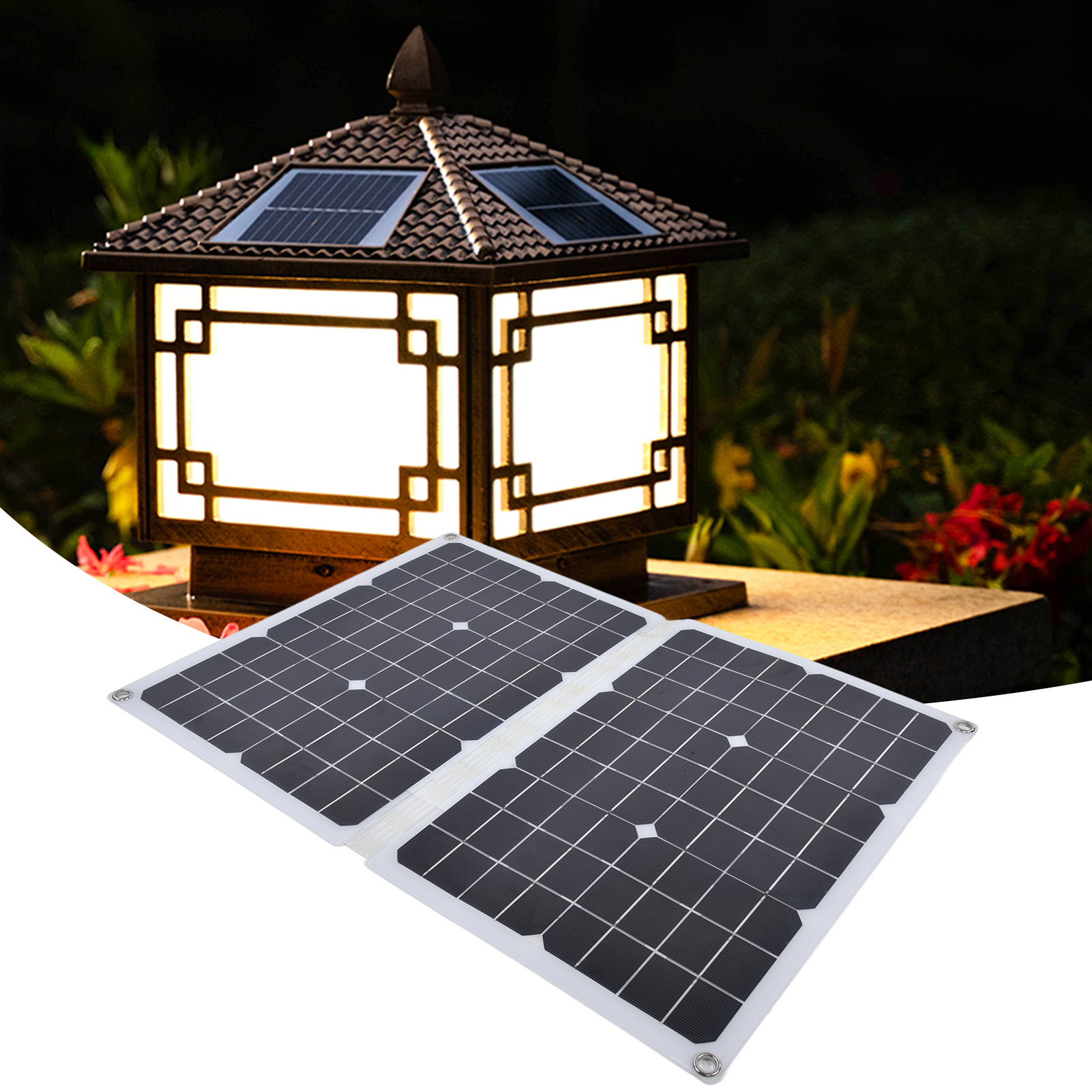 40-w-solarpanel-set, Faltbares 18-v-solarladegerät