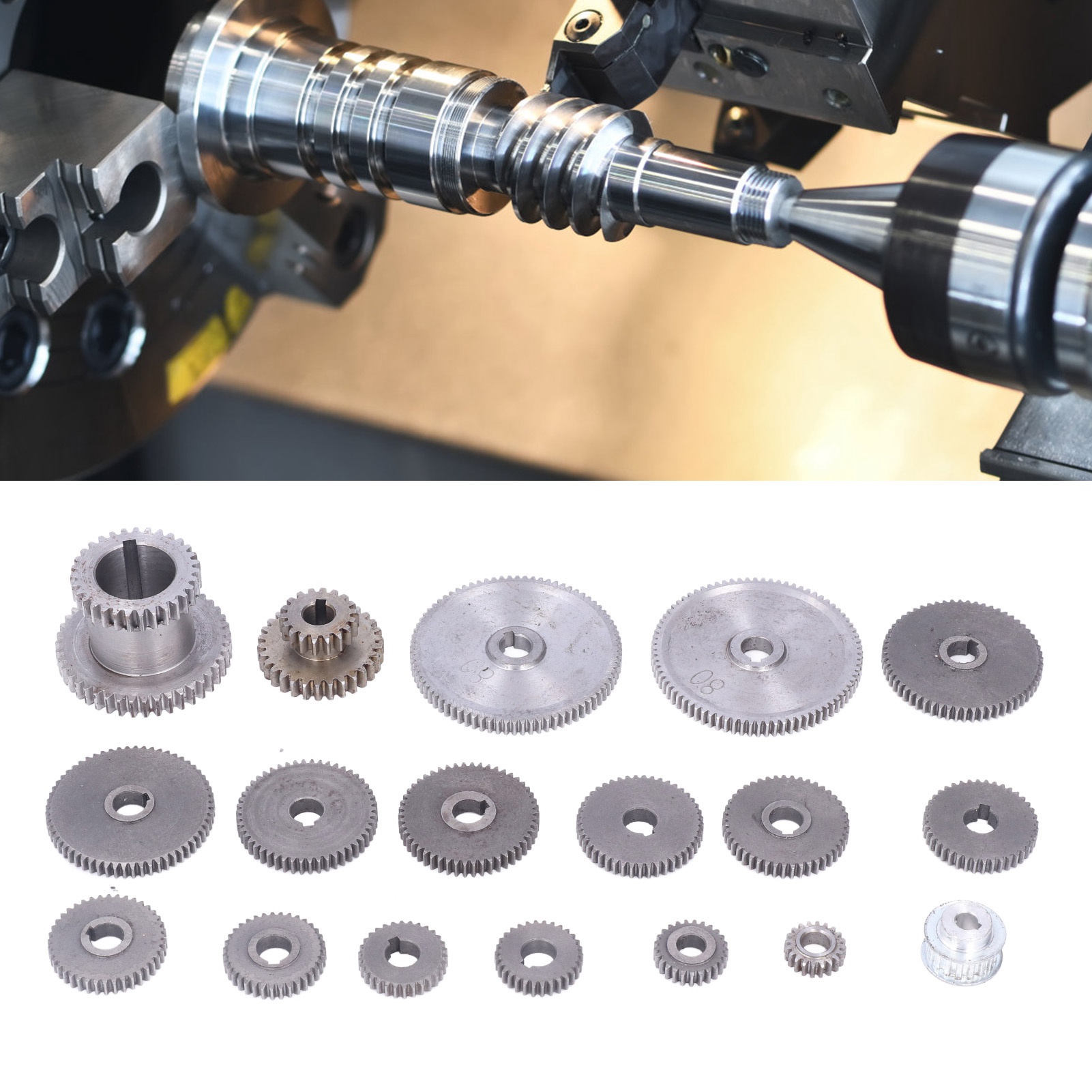 Satz Mit 18 Zahnrädern Für Mini-drehmaschine Cj0618, Zahnräder Für Metallbearbeitungsmaschinen, Austauschbare Zahnräder Für Metall